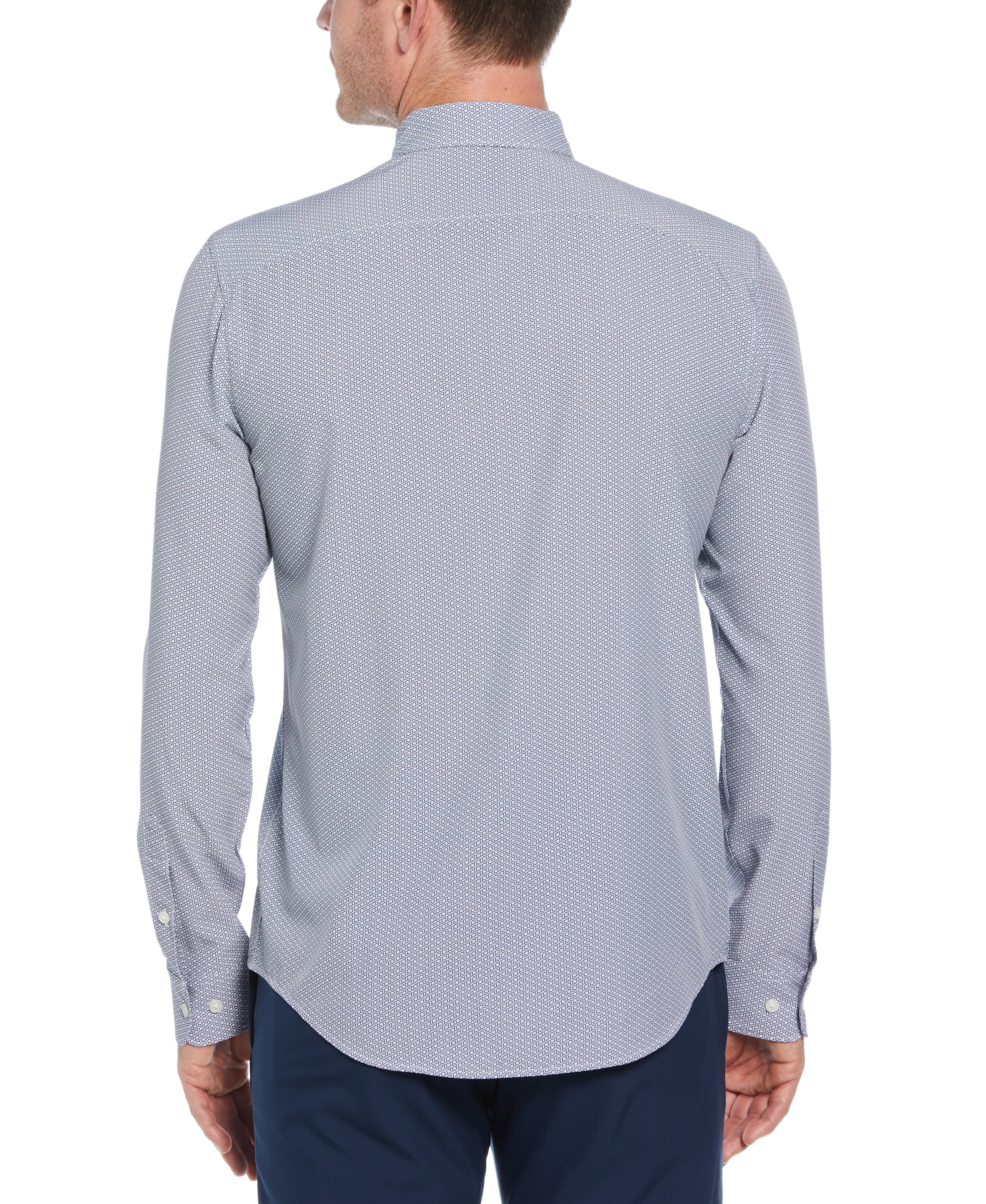 Slim Fit Button-Down Geo Print Shirt - Image 2