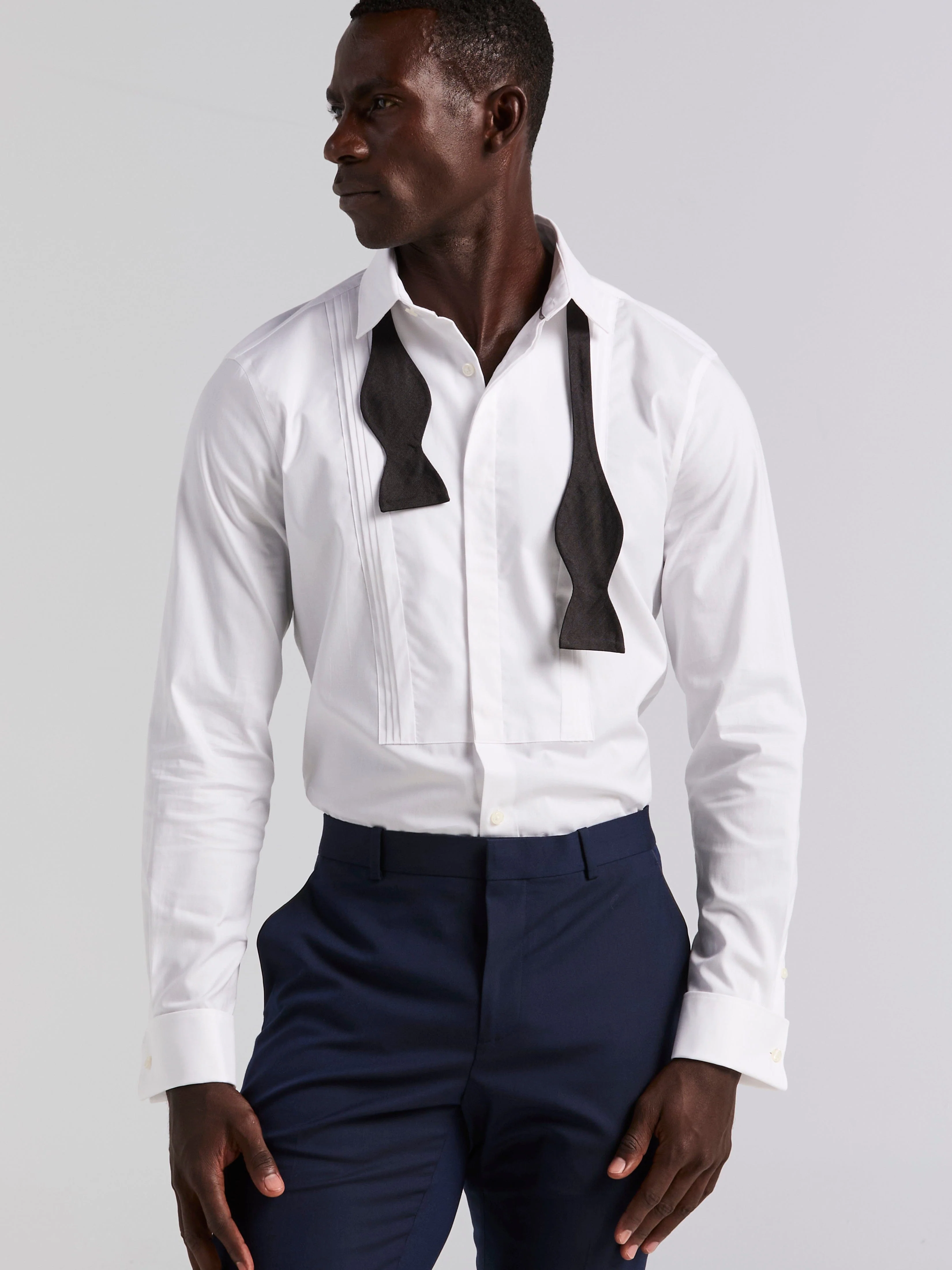 Slim Fit Tuxedo Dress Shirt - Image 4
