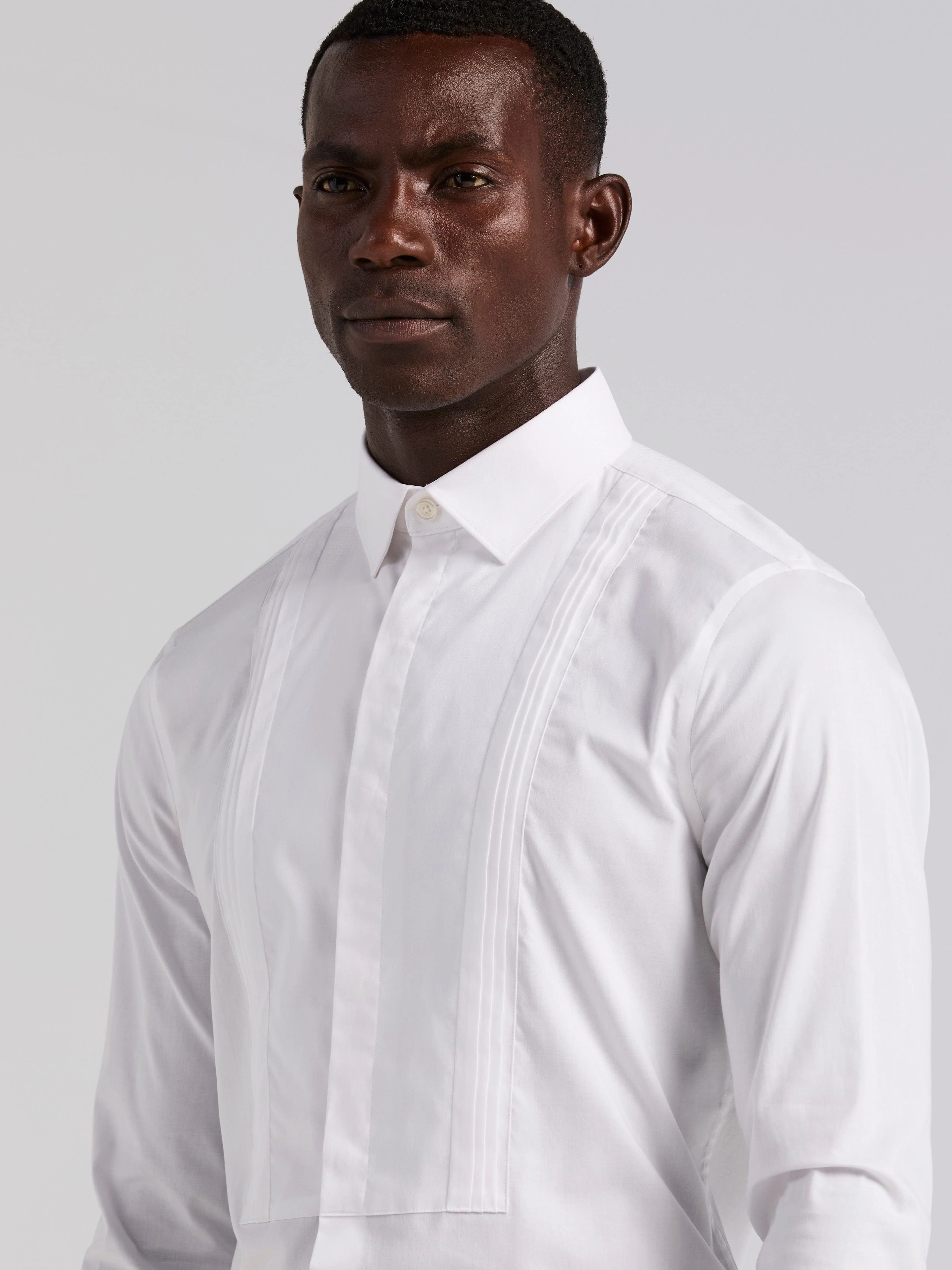 Slim Fit Tuxedo Dress Shirt - Image 5