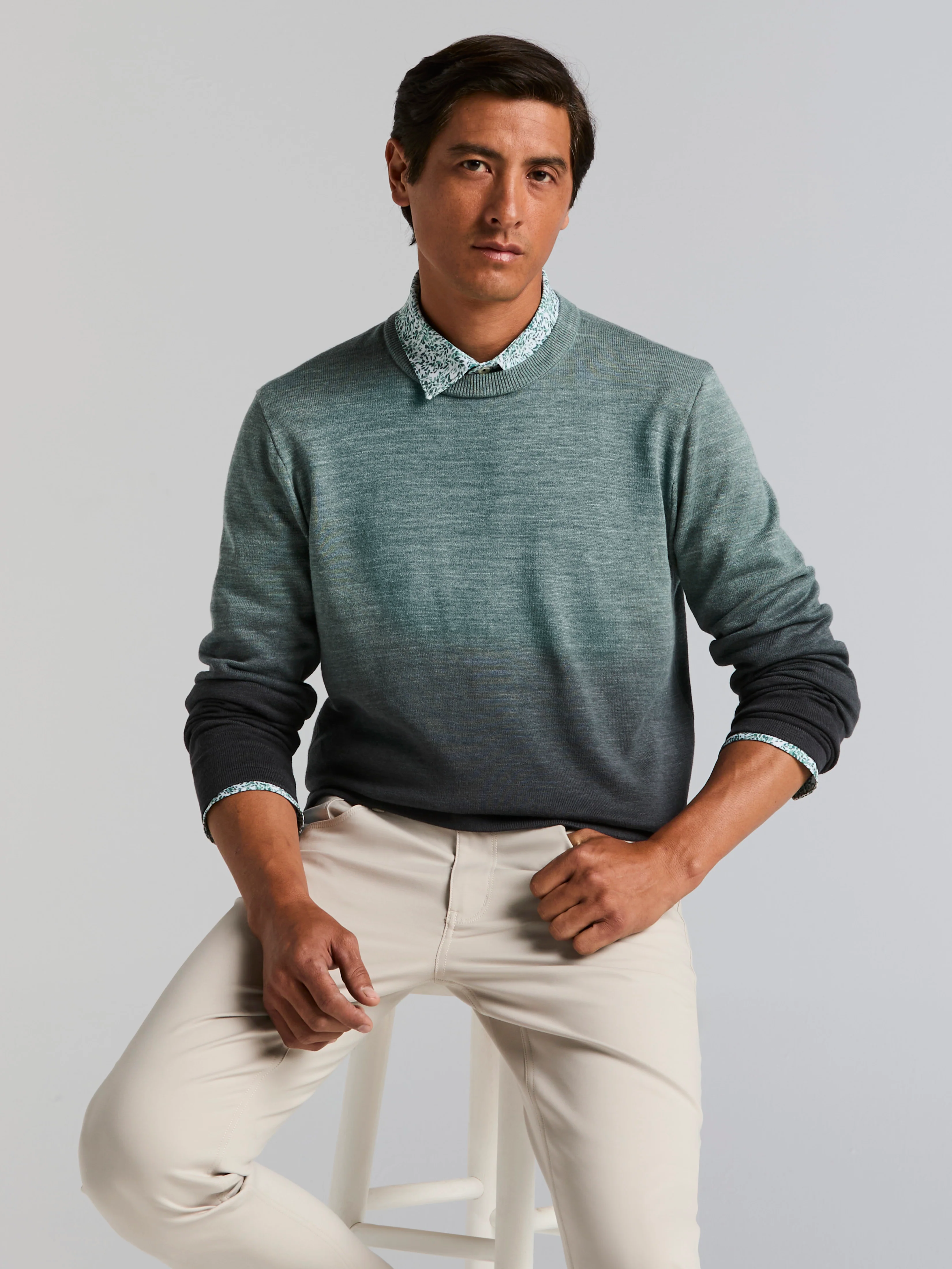 Space Dye Crew Neck Sweater - Image 3