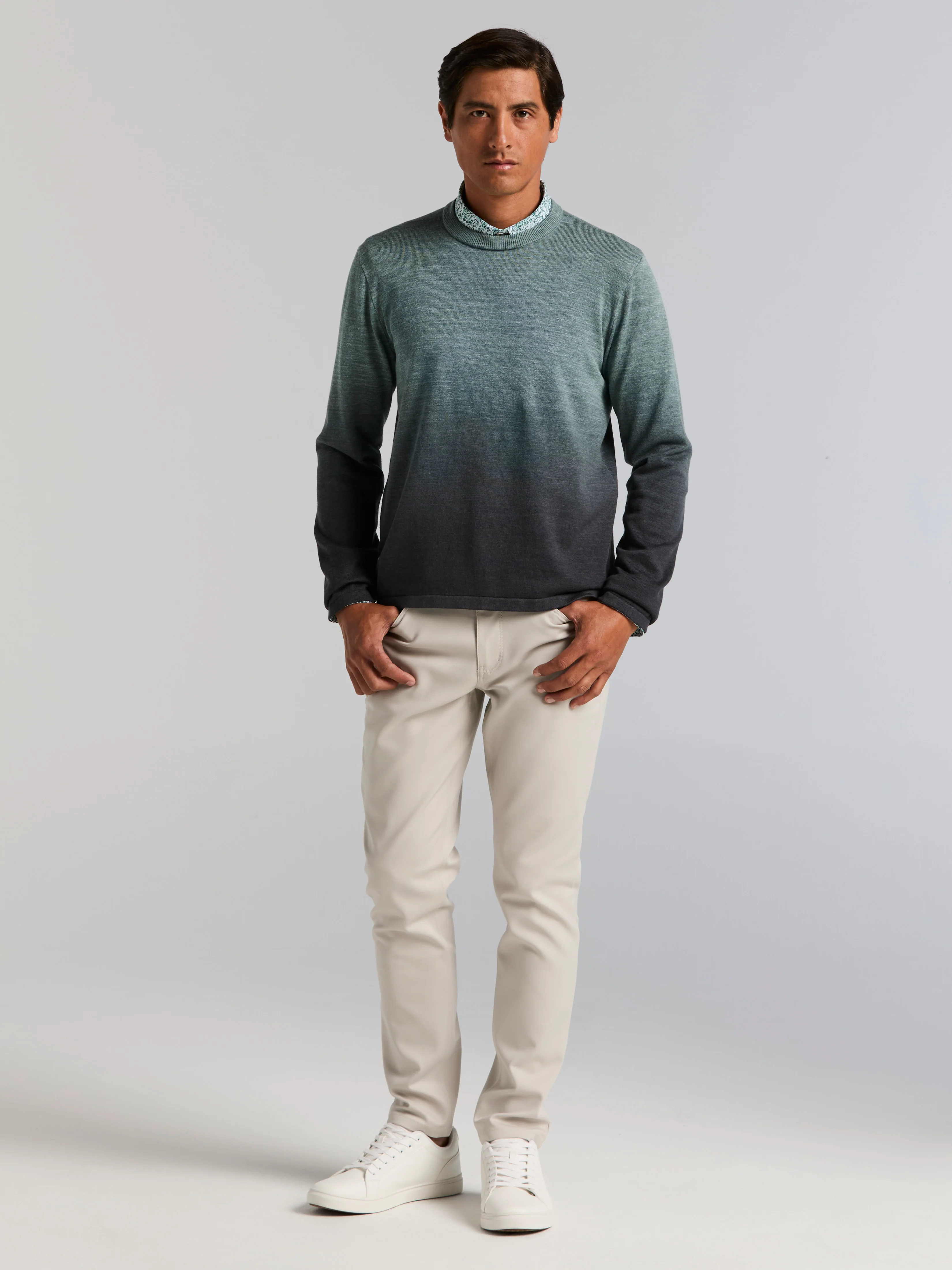 Space Dye Crew Neck Sweater - Image 5