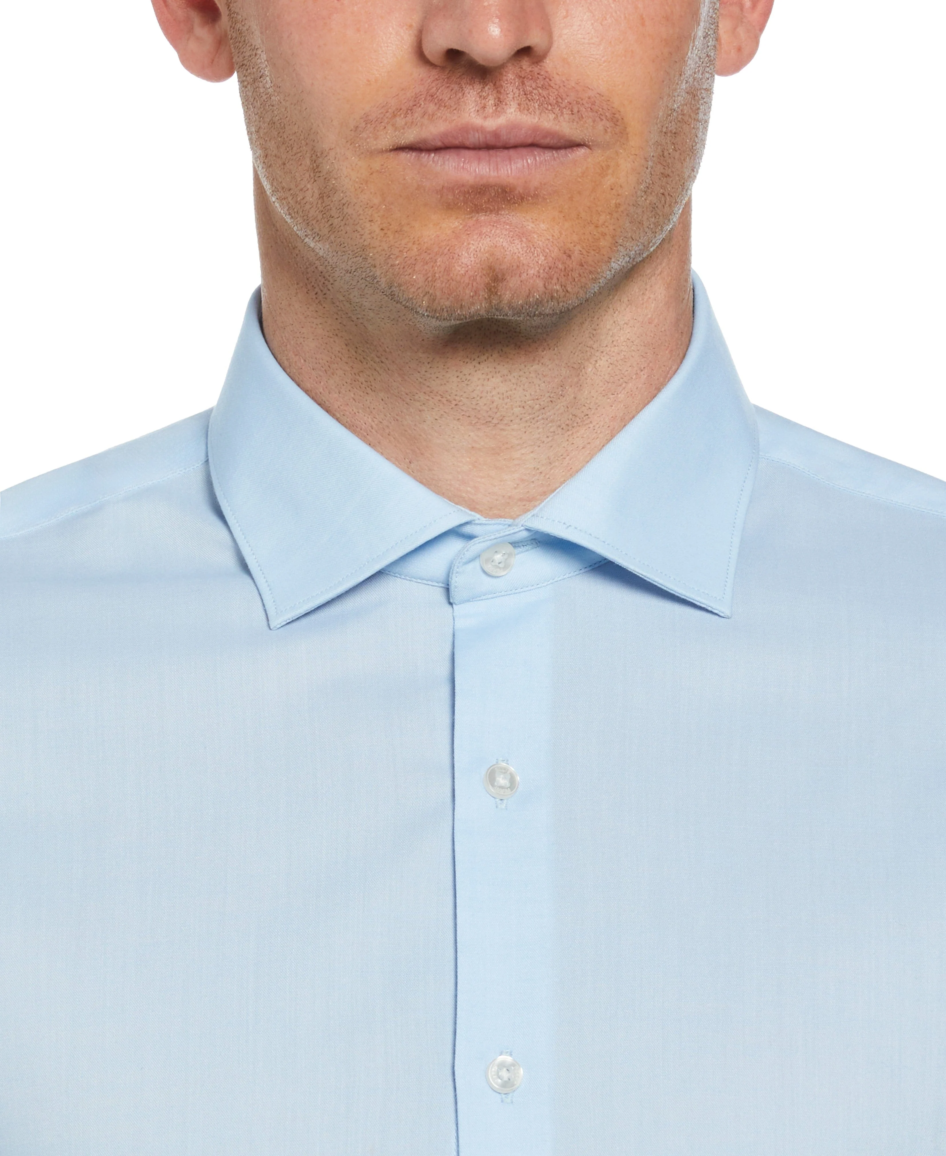 Slim Fit Luxe Button-Down TENCELâ„¢ Twill Dress Shirt - Image 3