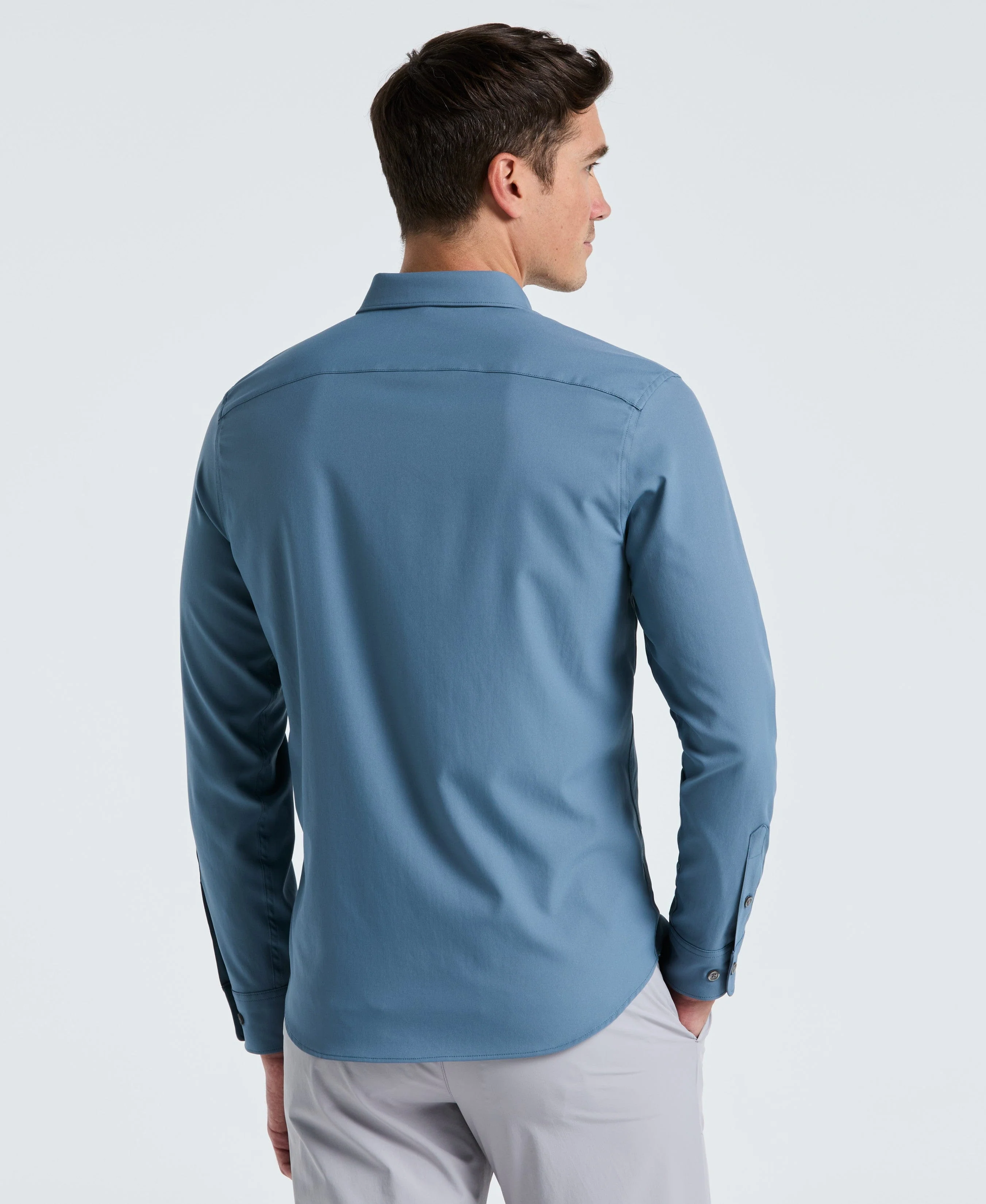 Untucked Total Stretch Slim Fit Shirt - Image 2