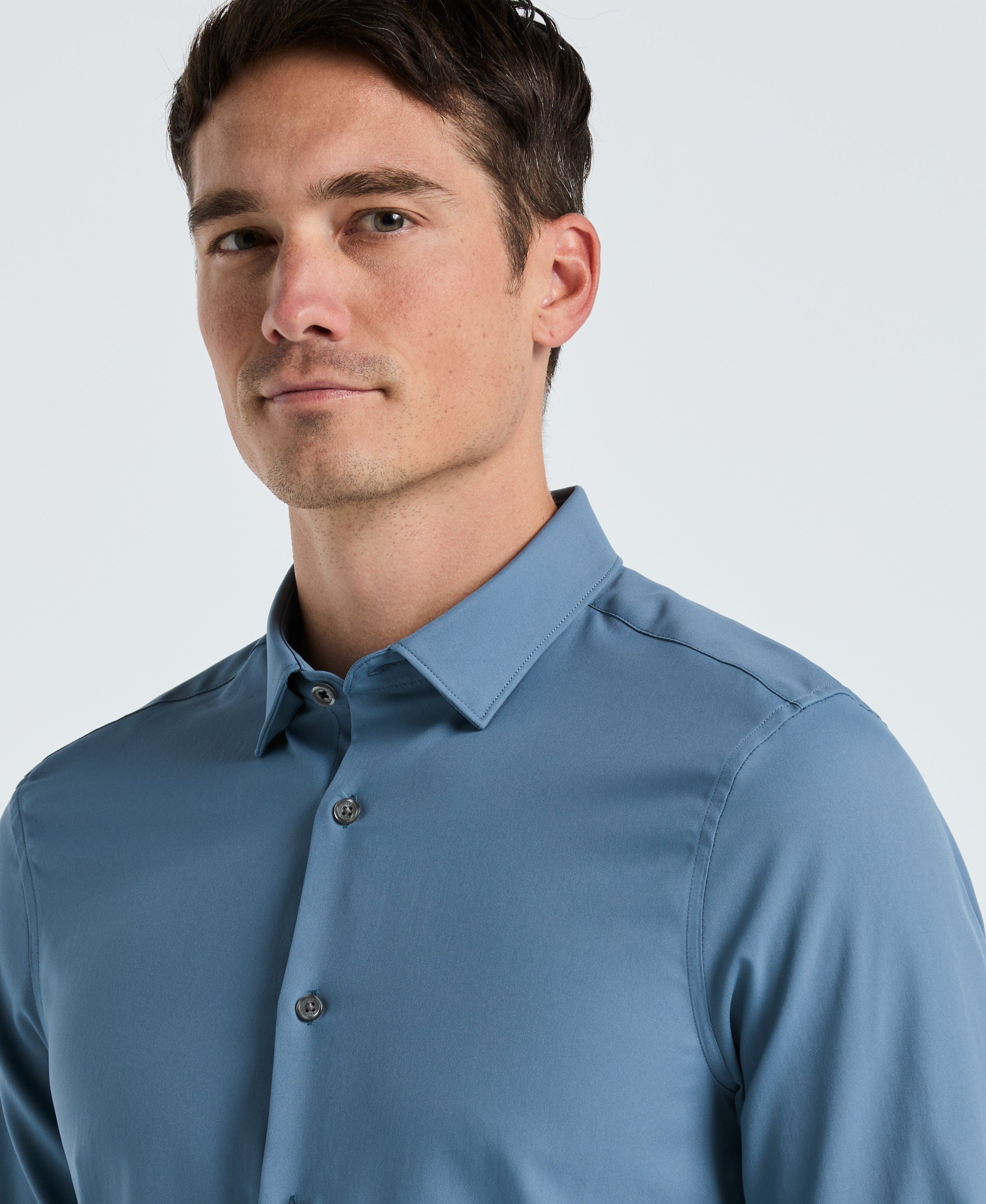 Untucked Total Stretch Slim Fit Shirt - Image 3