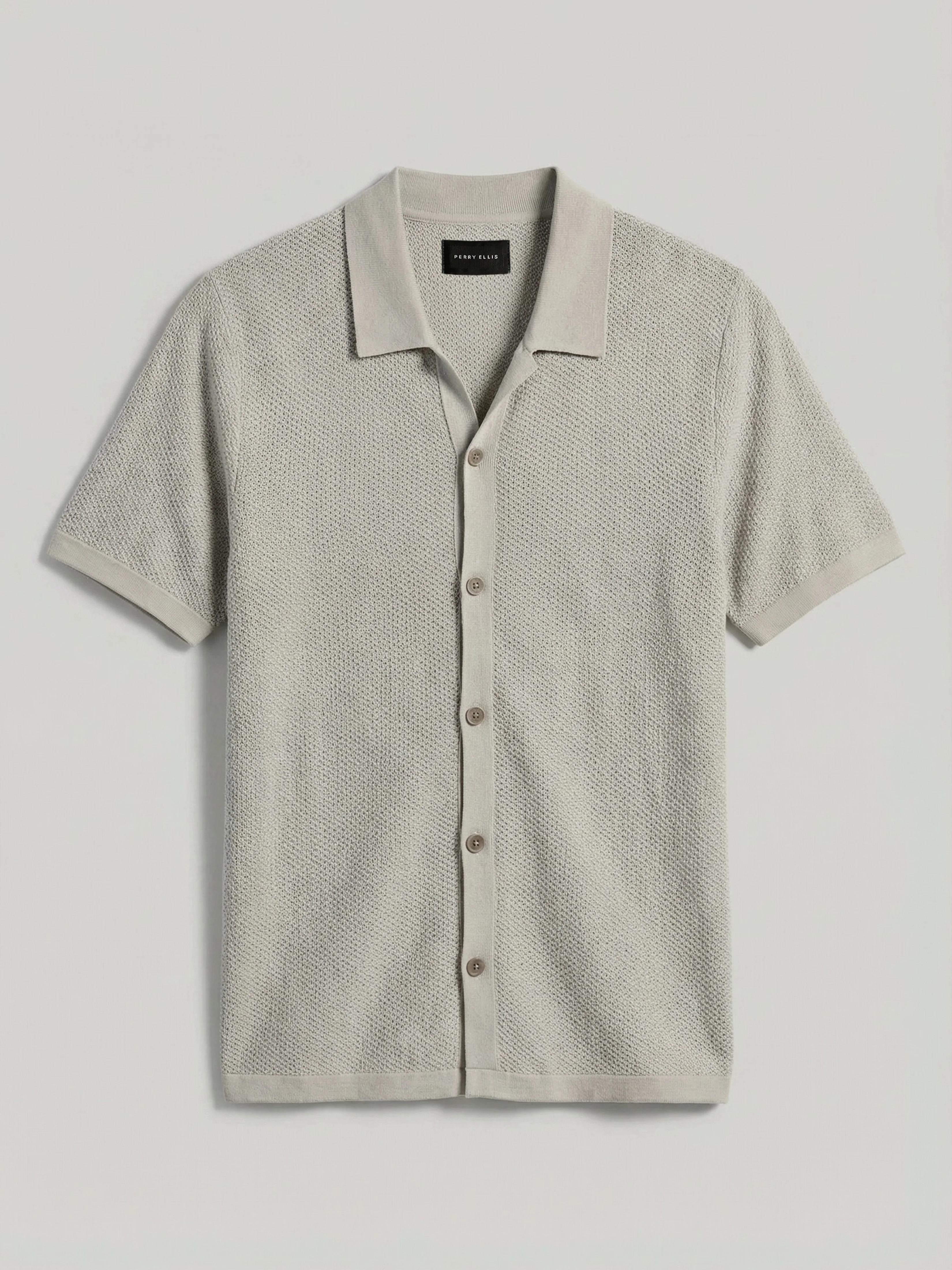 Short Sleeve Button Front Sweater - Image 6
