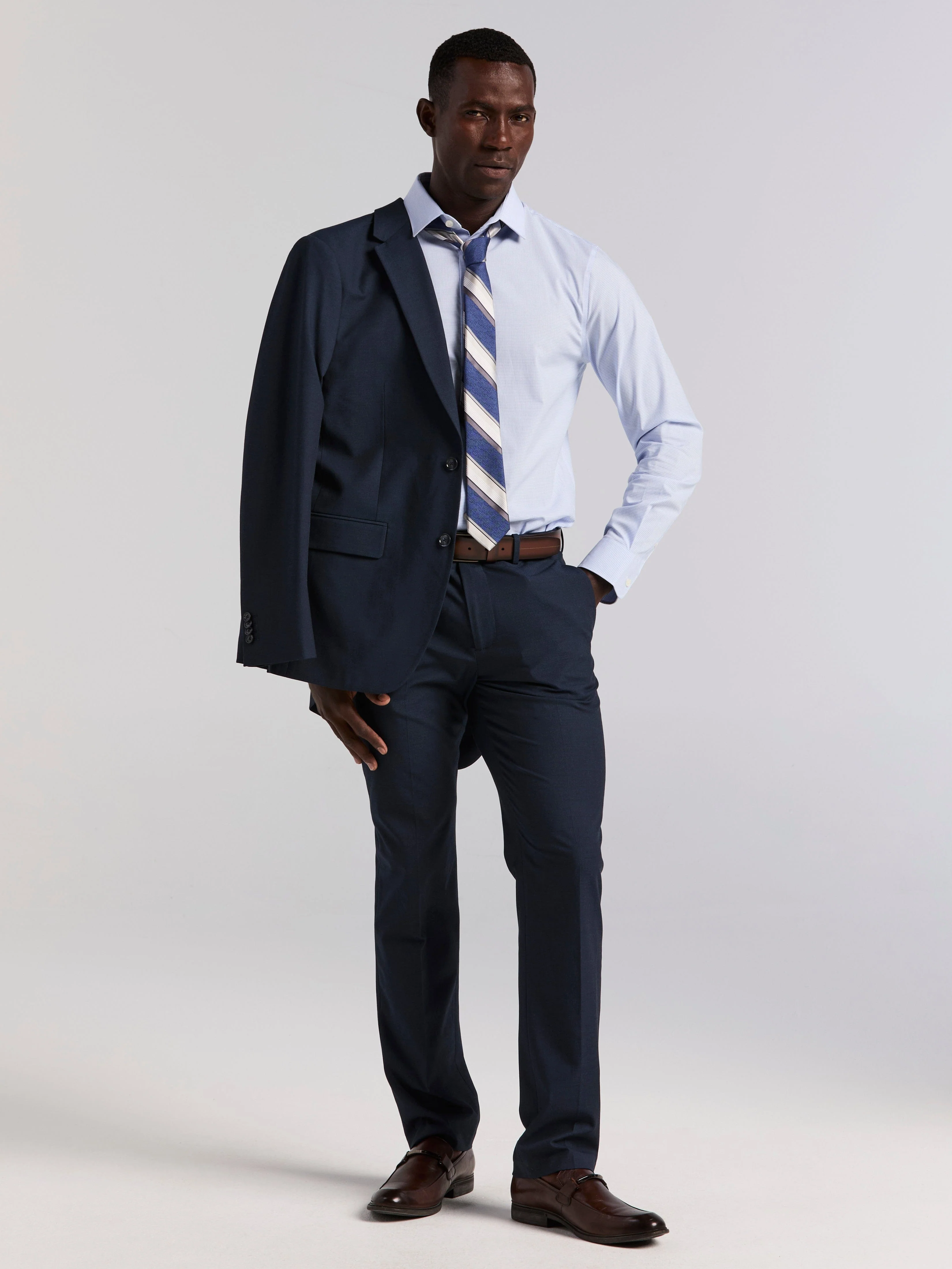 Mini Check Slim Fit Cotton Shirt - Image 5