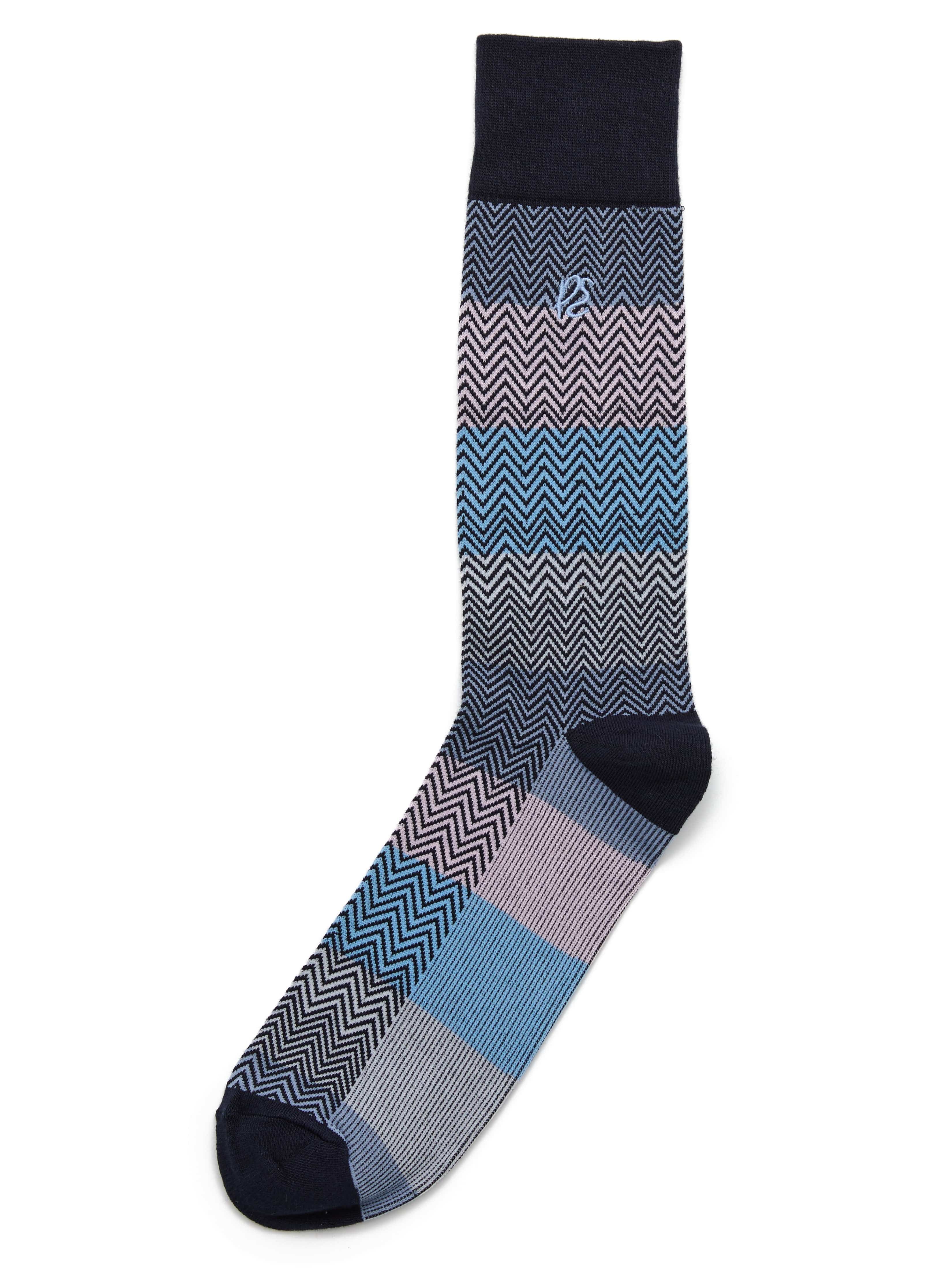 Multi Colored Herringbone Logo Socks - Image 2