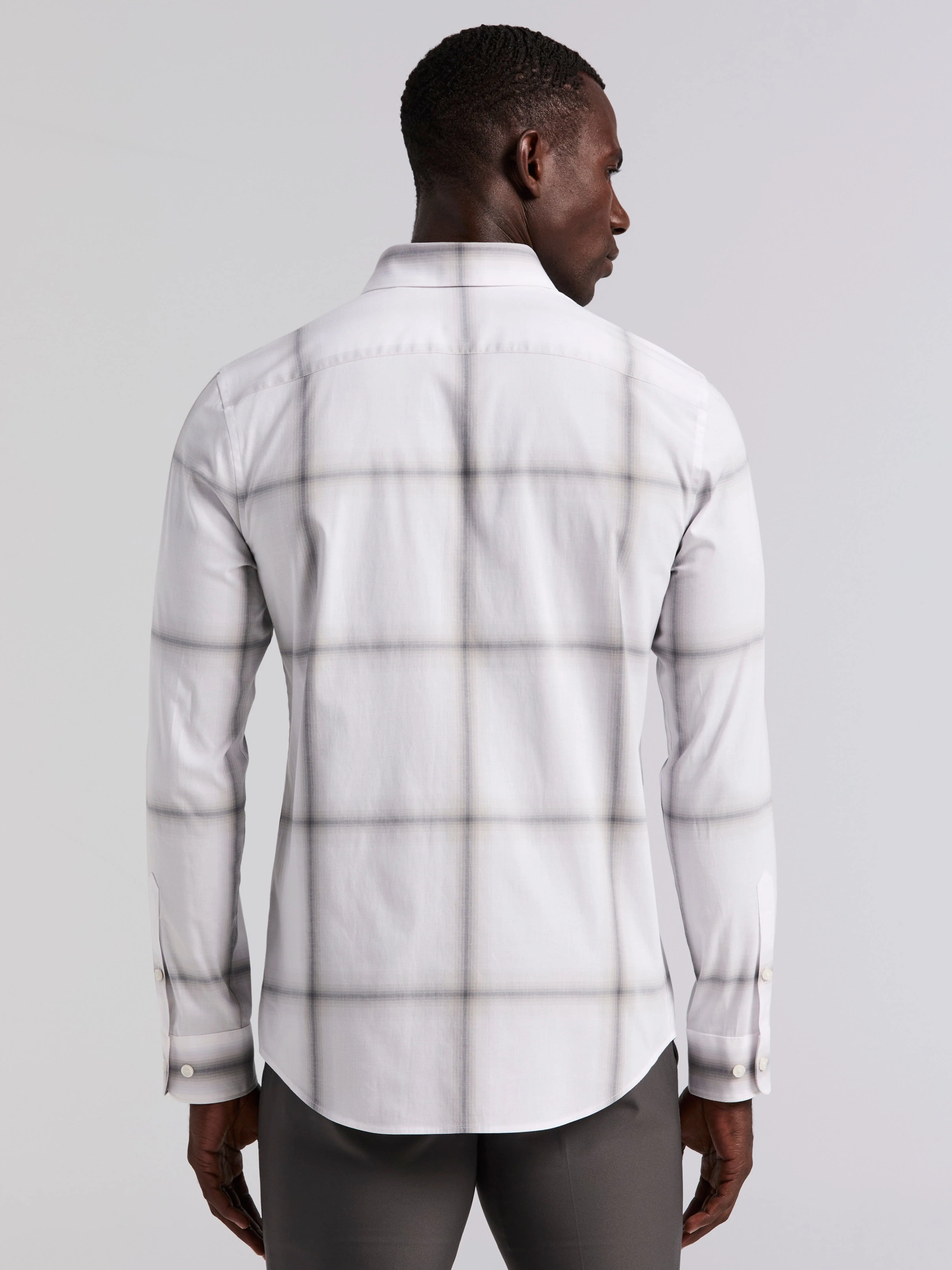 Ombre Plaid Poplin Shirt - Image 3