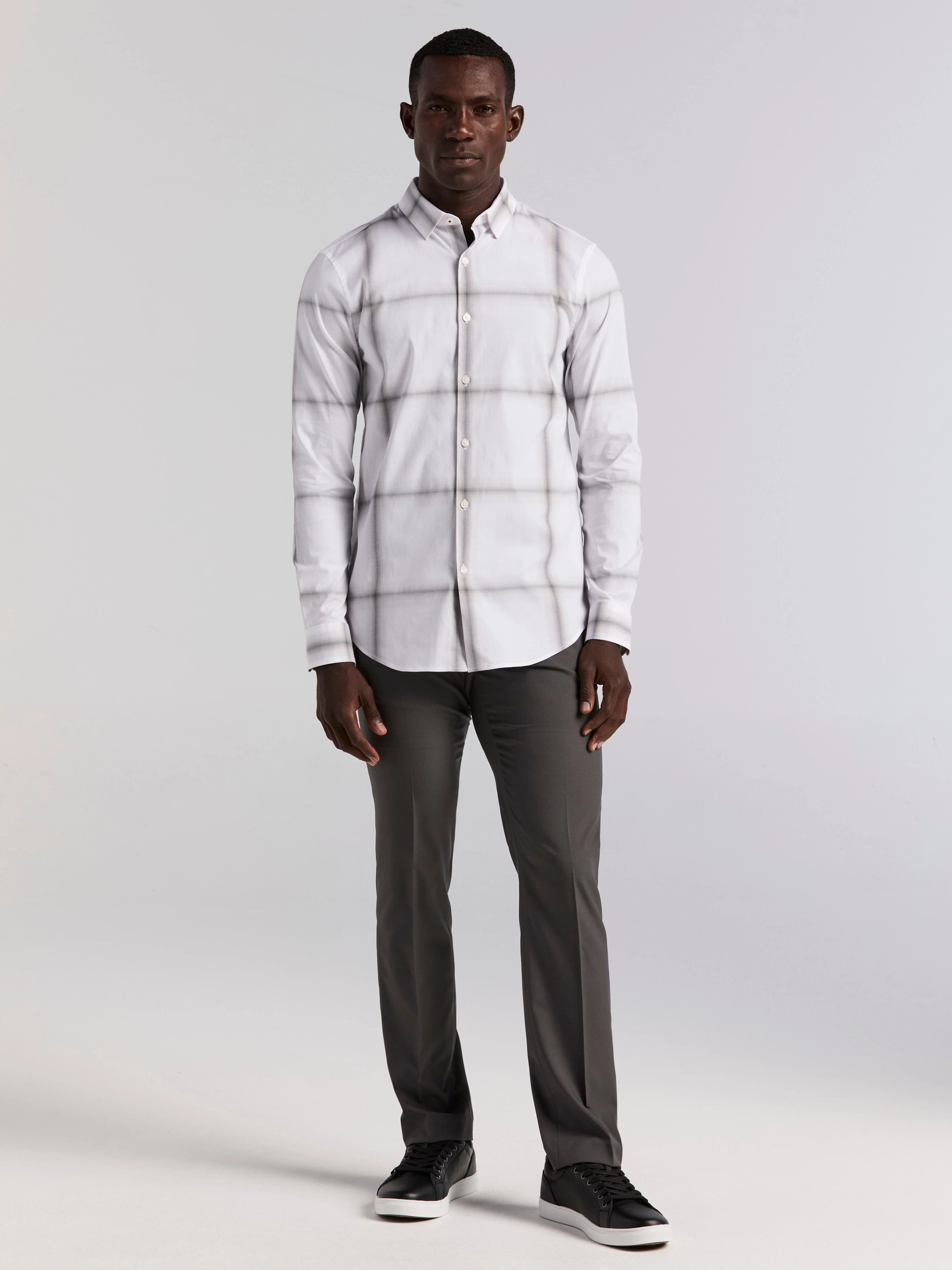Ombre Plaid Poplin Shirt - Image 5