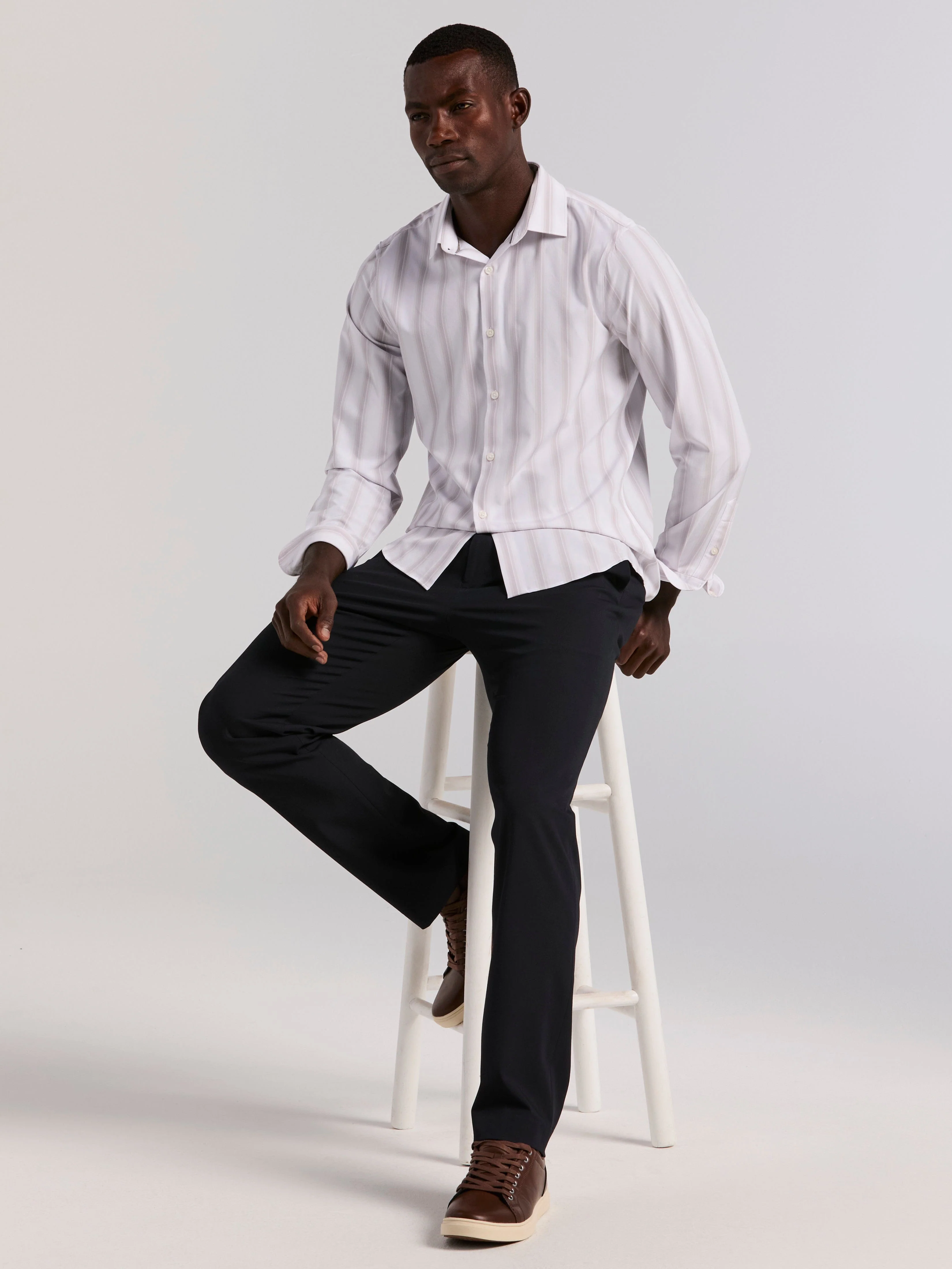 Ombre Stripe Slim Fit Shirt - Image 5