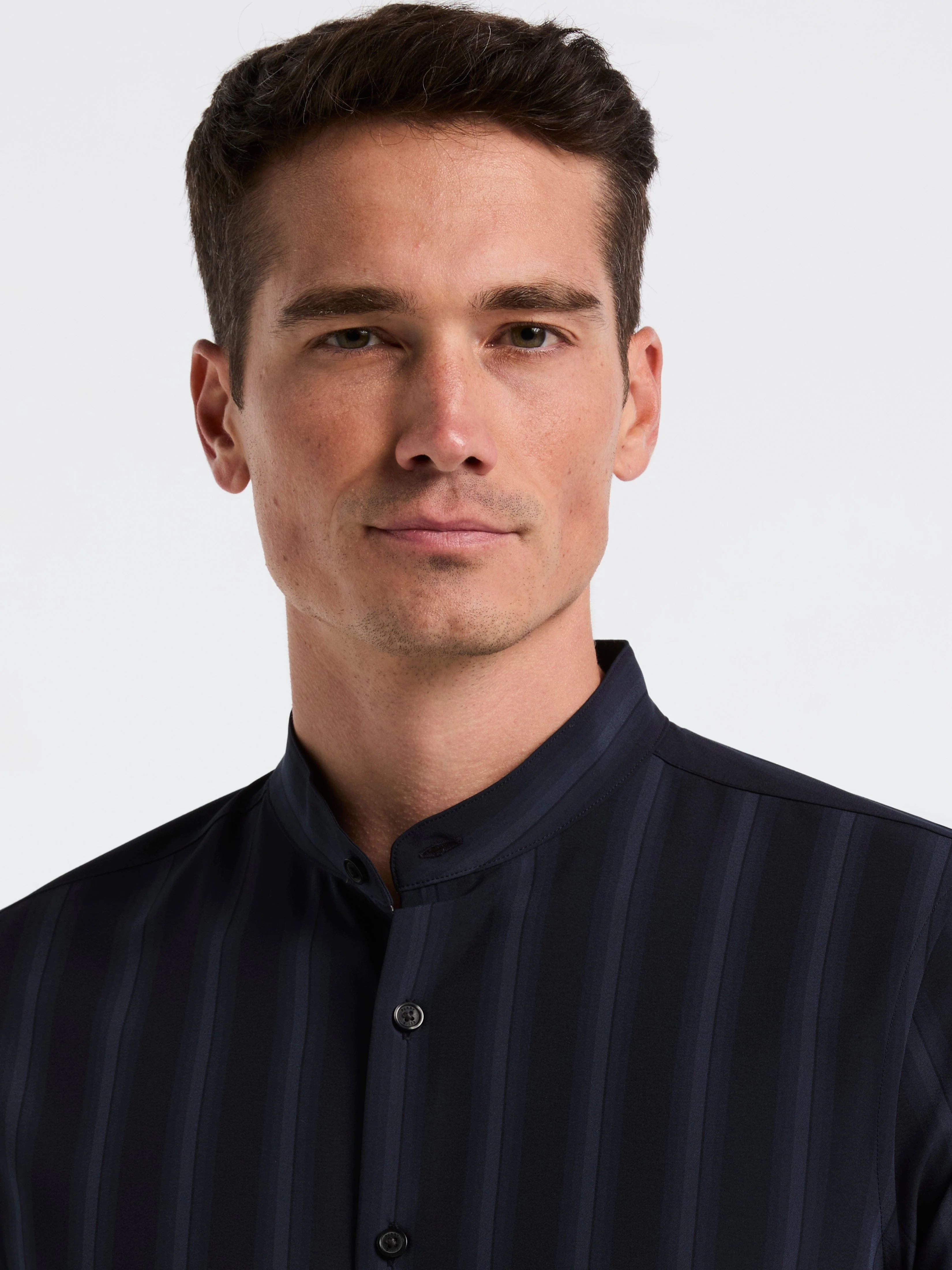 Ombre Stripe Slim Fit Long Sleeve Shirt - Image 2
