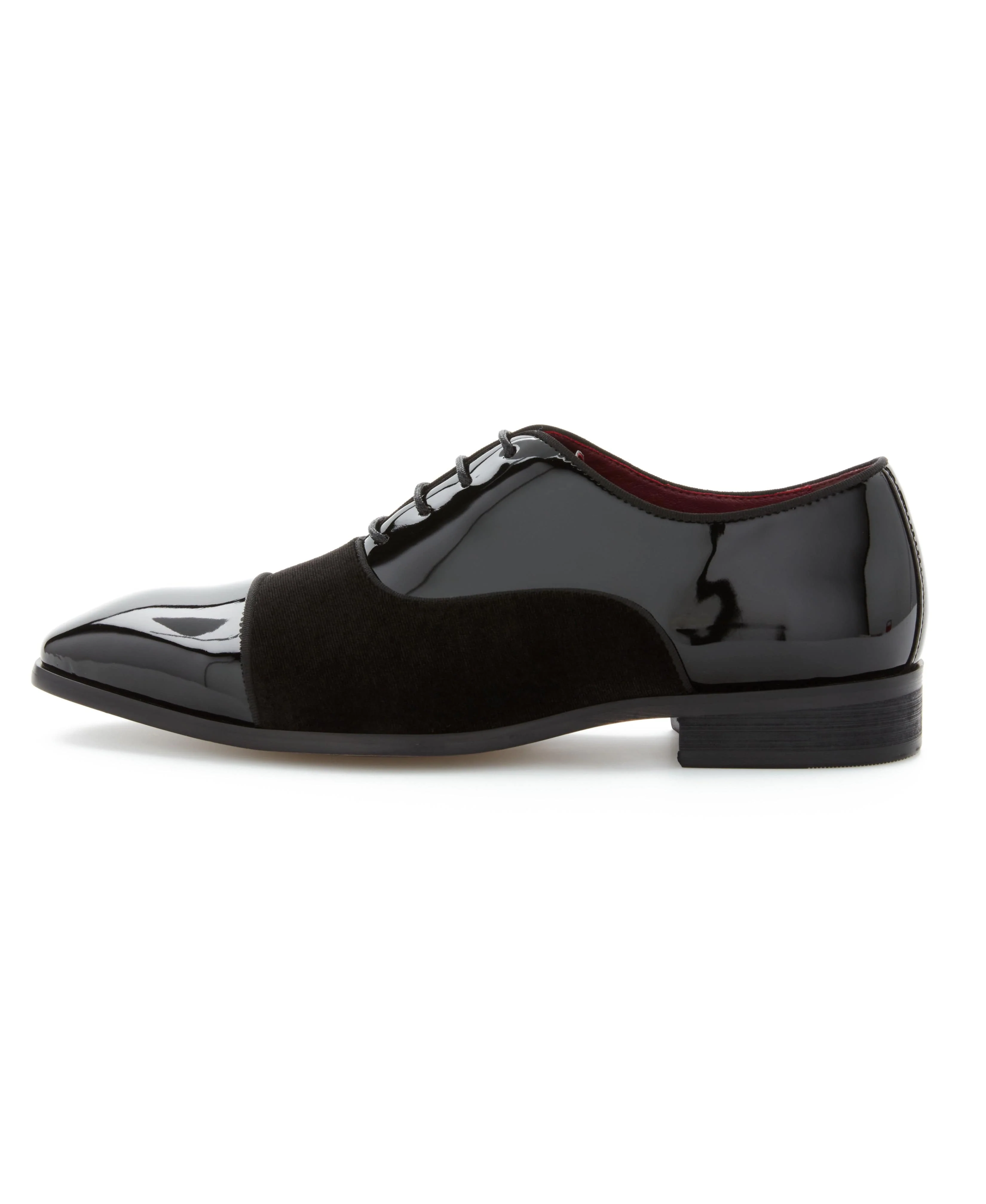 Patent Velvet Cap Toe Oxford - Image 2