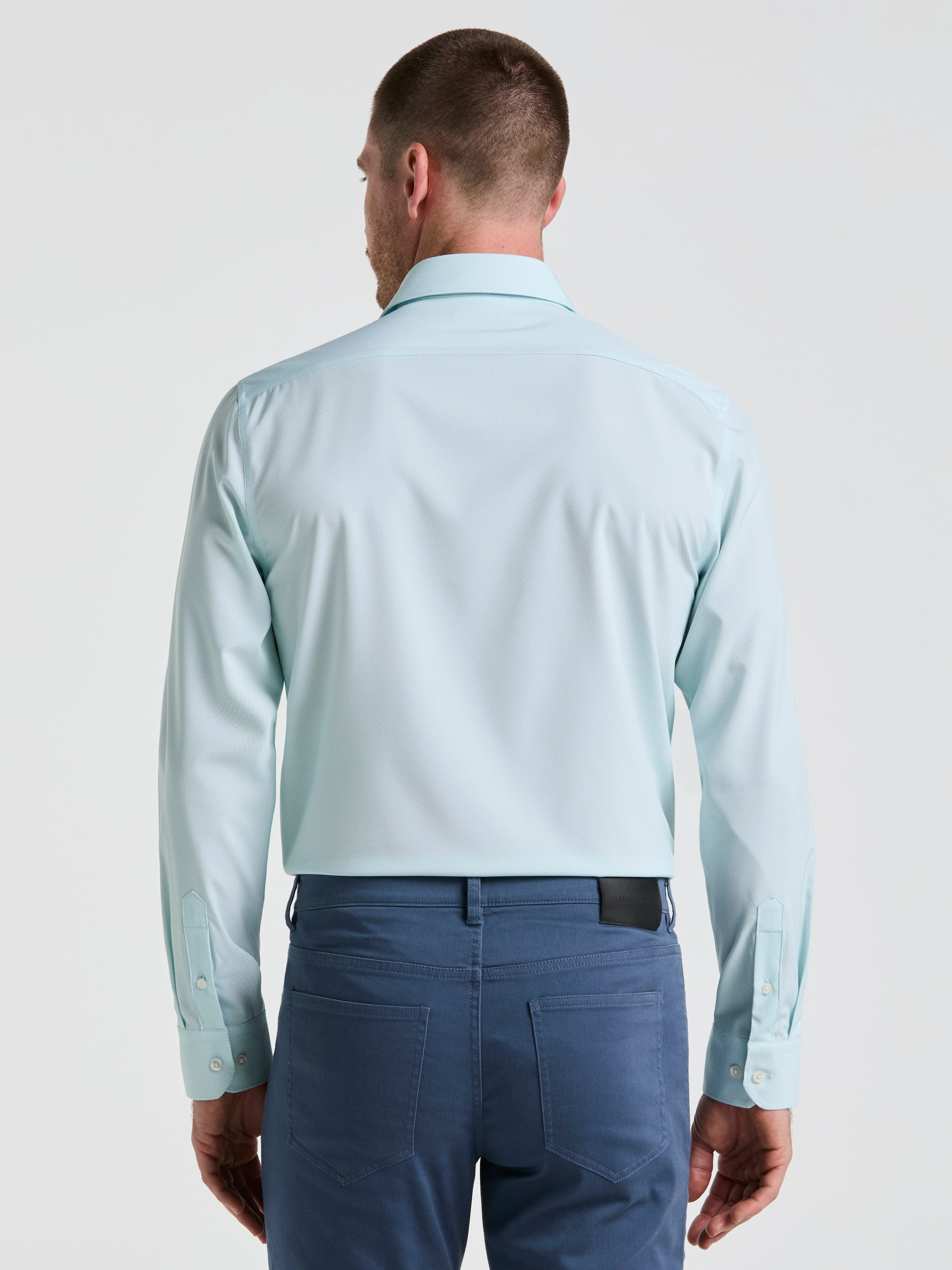 Performance Tech Geo Print Dress Shirt - Image 4