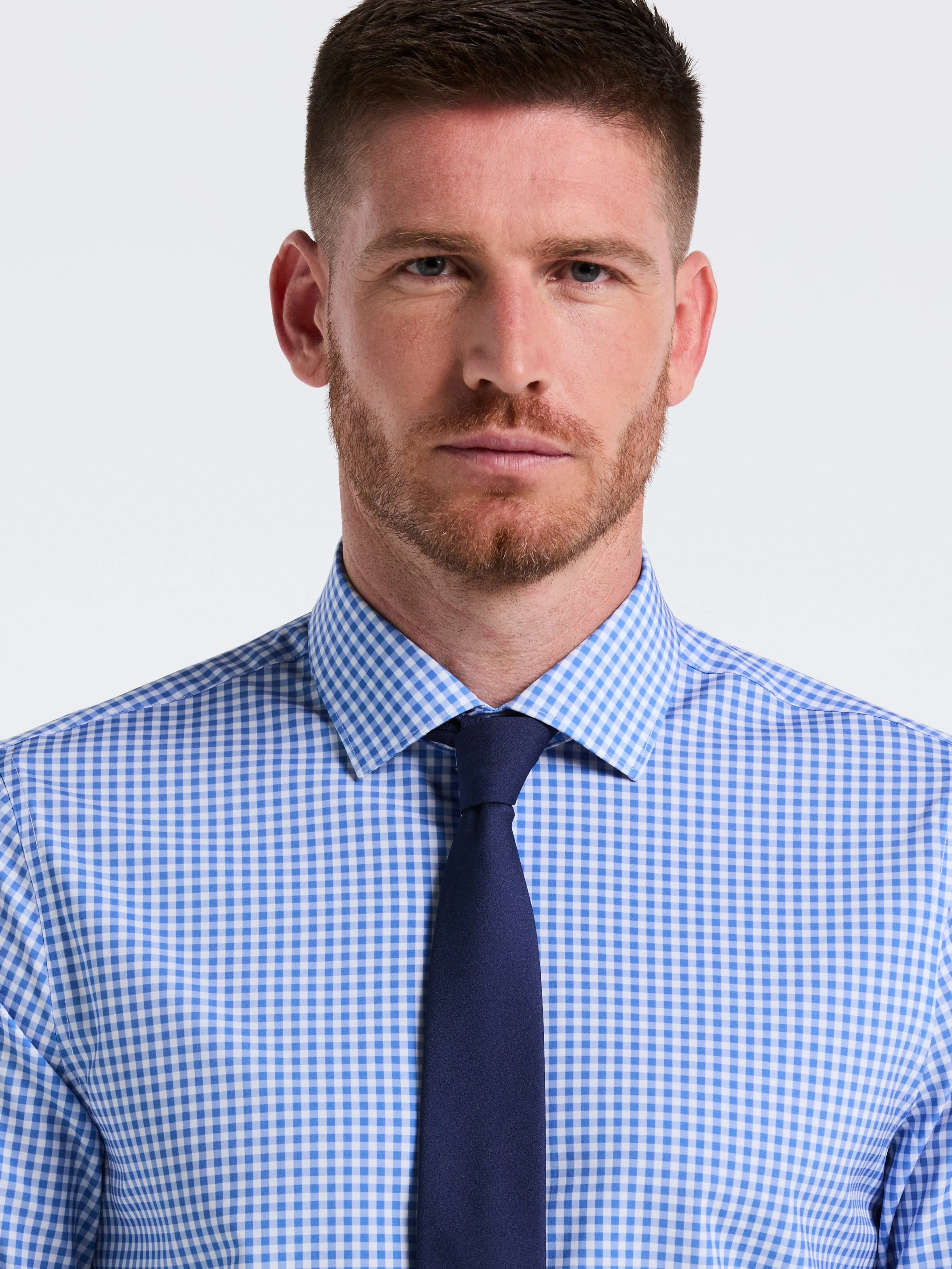 Performance Tech Gingham Print Dress Shirt - Image 3
