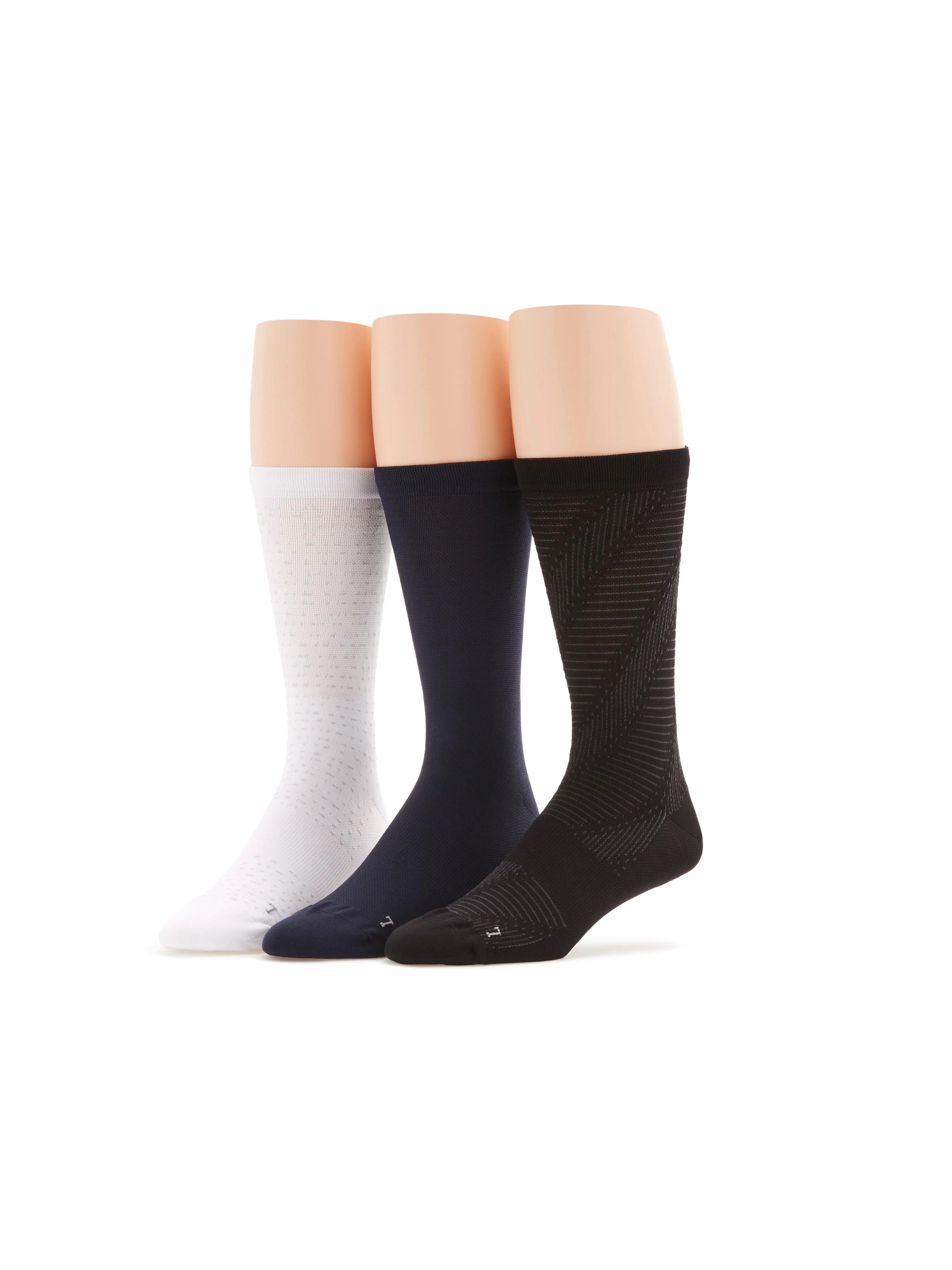 3 Pack Performance Microfiber Tech Stitch Crew Socks