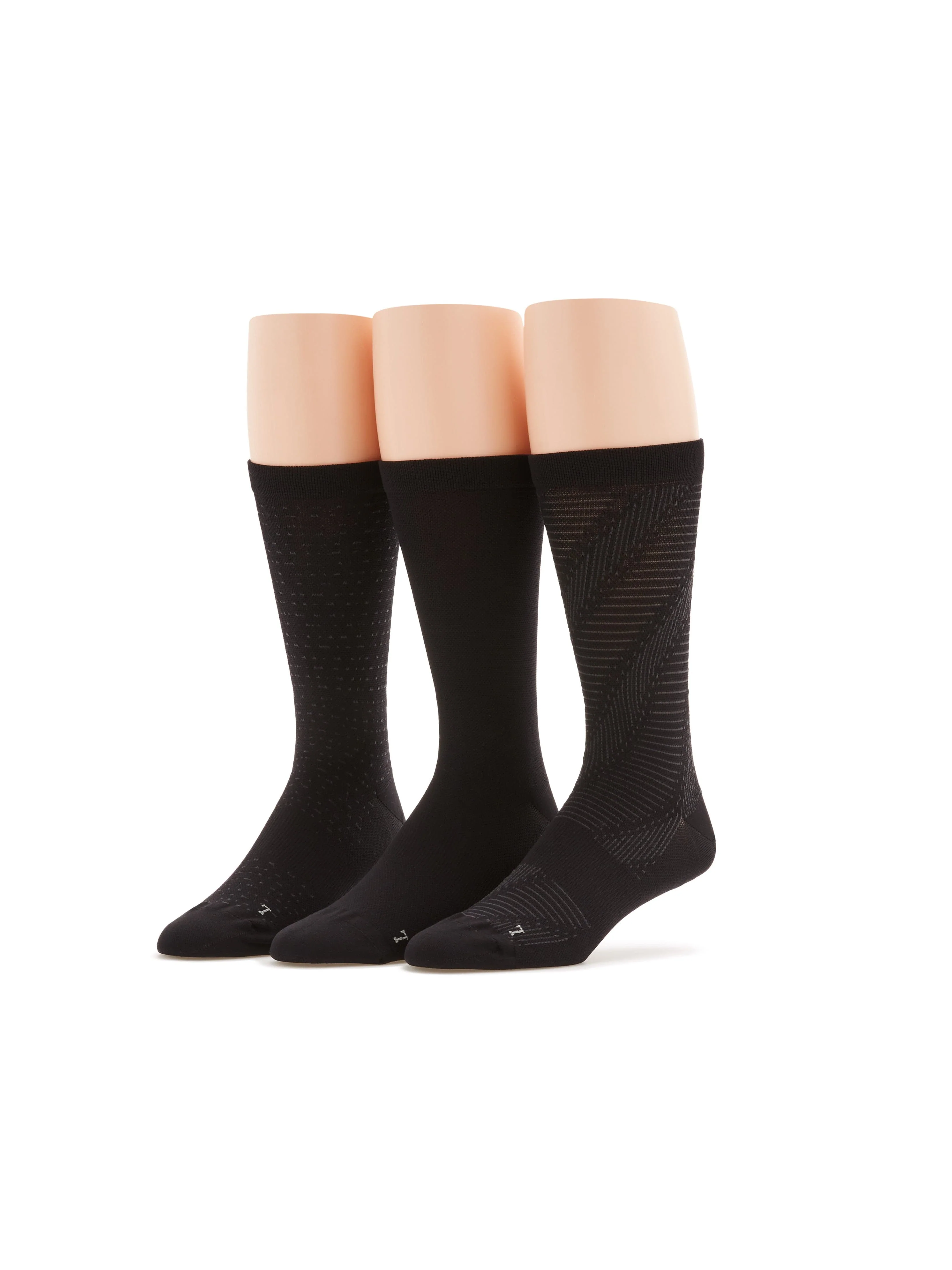 3 Pack Performance Microfiber Tech Stitch Crew Socks - Image 2