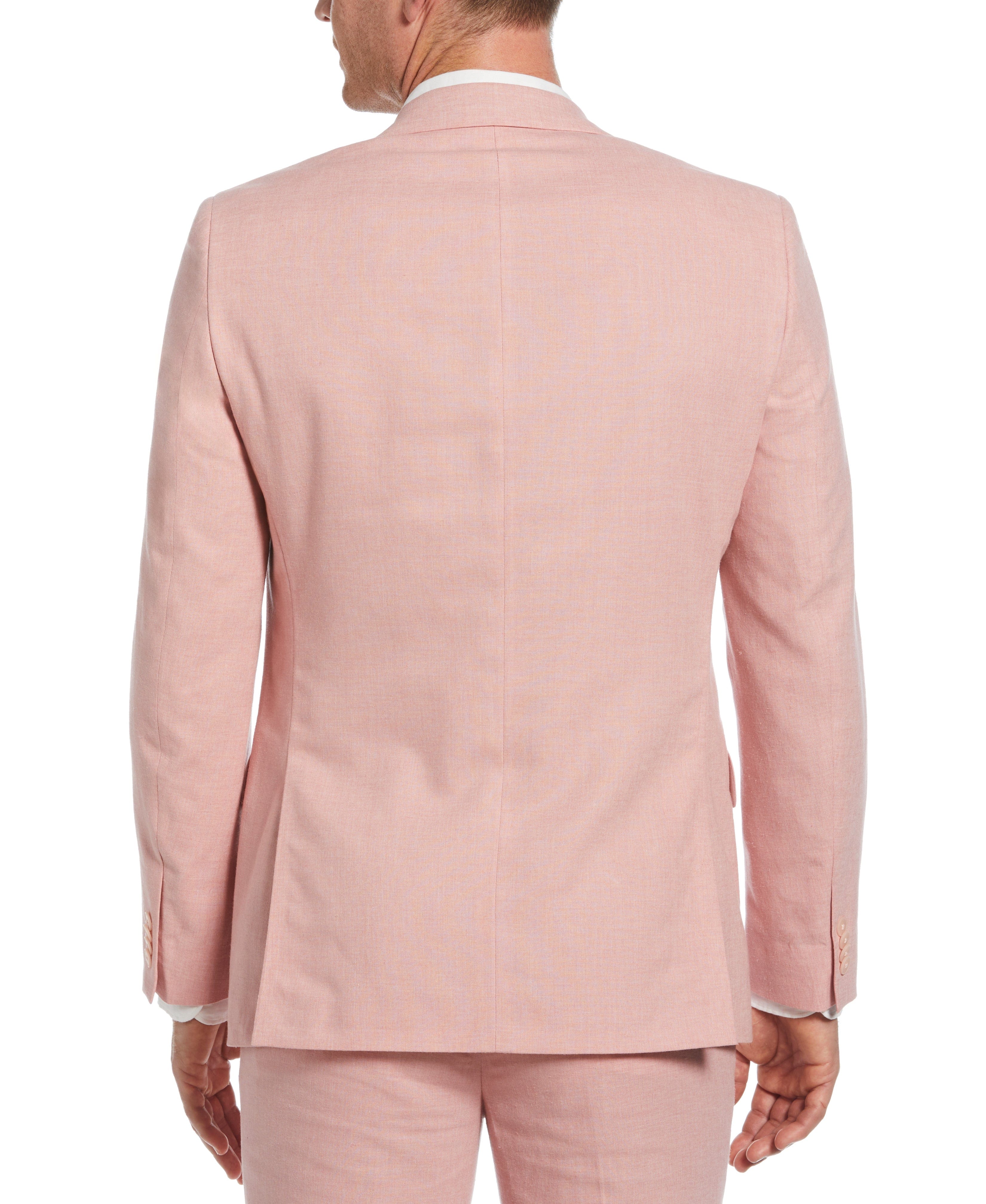 Slim Fit Linen Blend Suit Jacket - Image 2