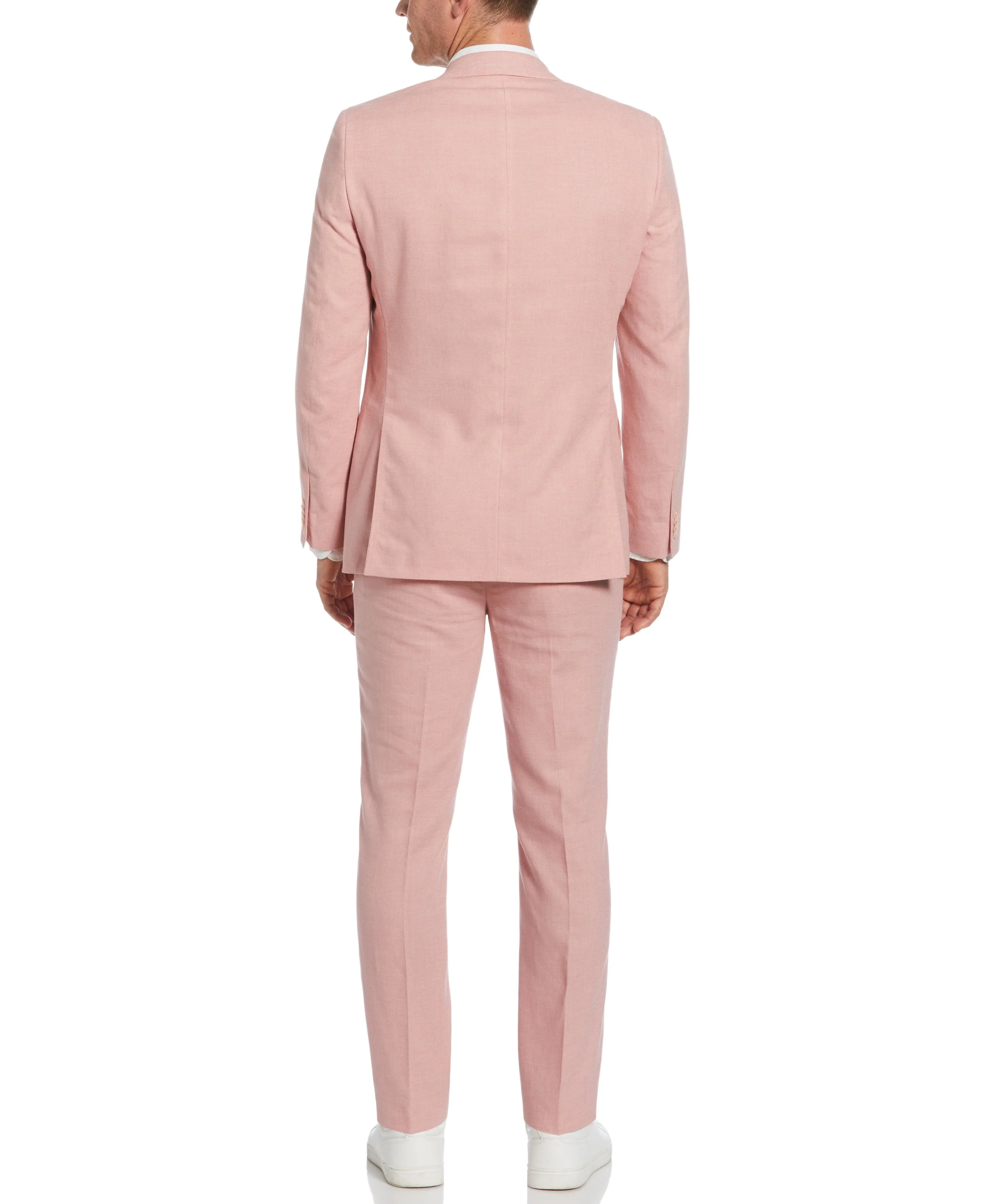 Slim Fit Linen Blend Suit Jacket - Image 6