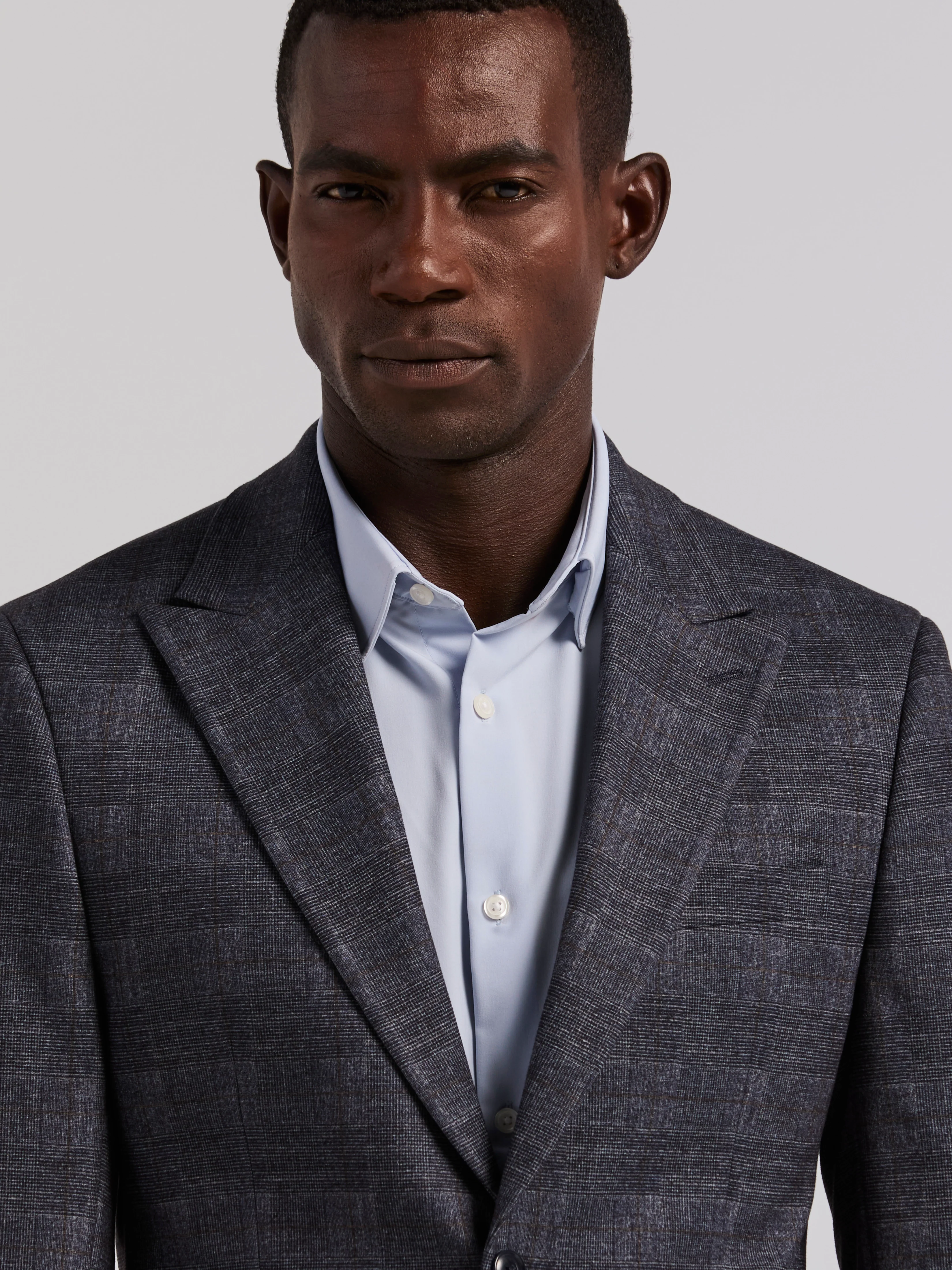 Plaid Knit Skinny Fit Sport Coat - Image 3