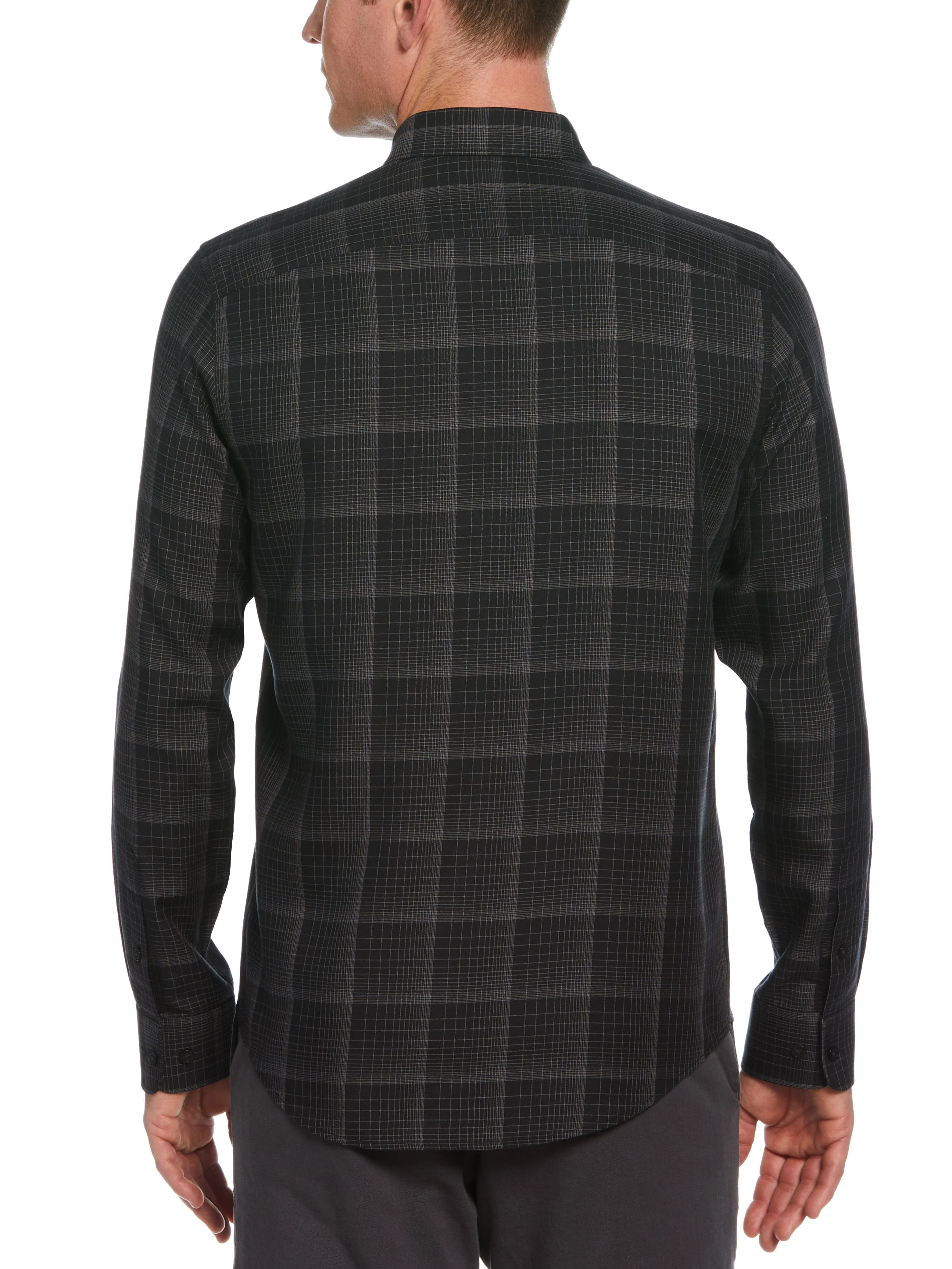 Slim Fit Total Stretch Plaid Print Shirt - Image 2