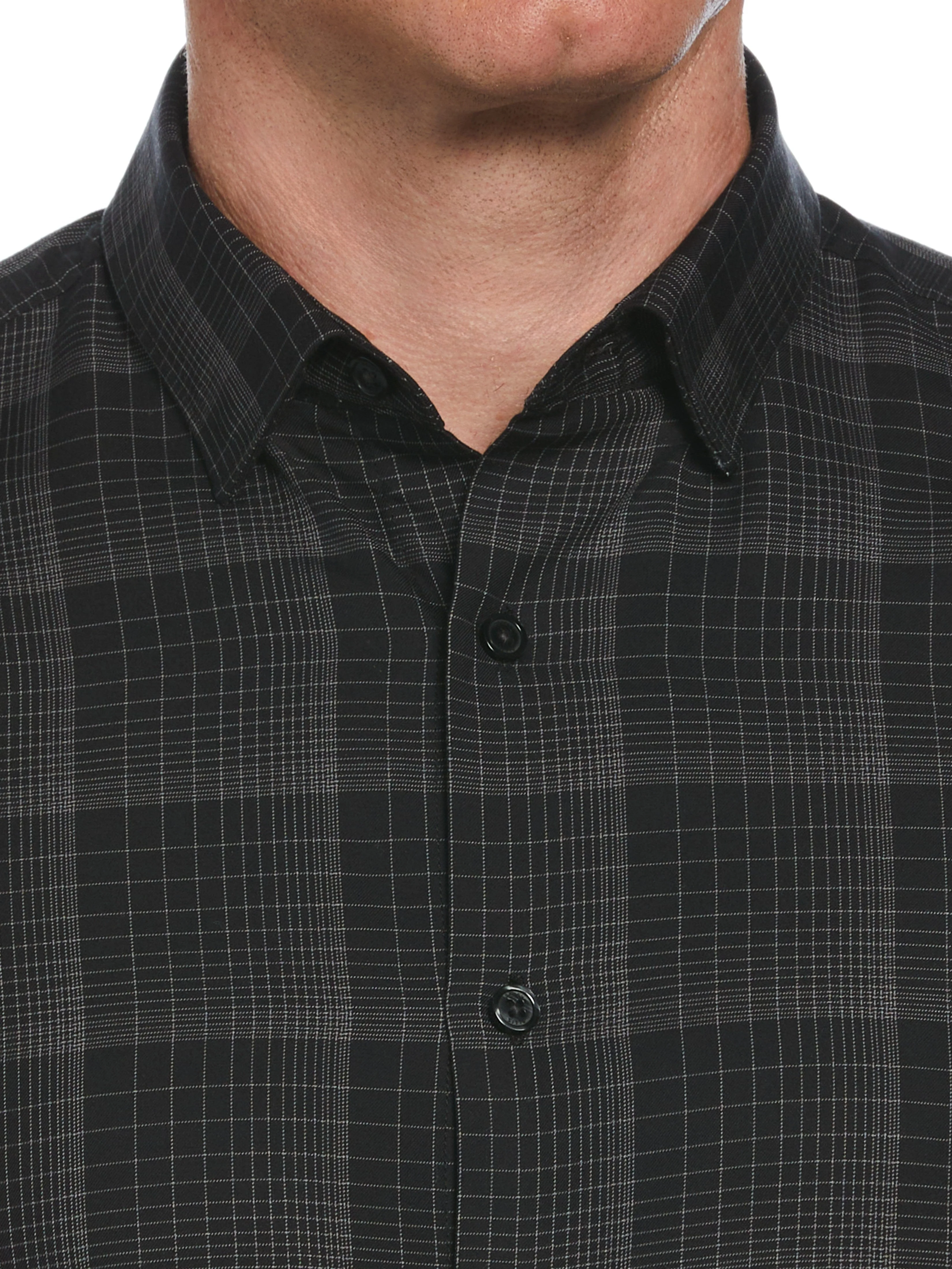 Slim Fit Total Stretch Plaid Print Shirt - Image 4