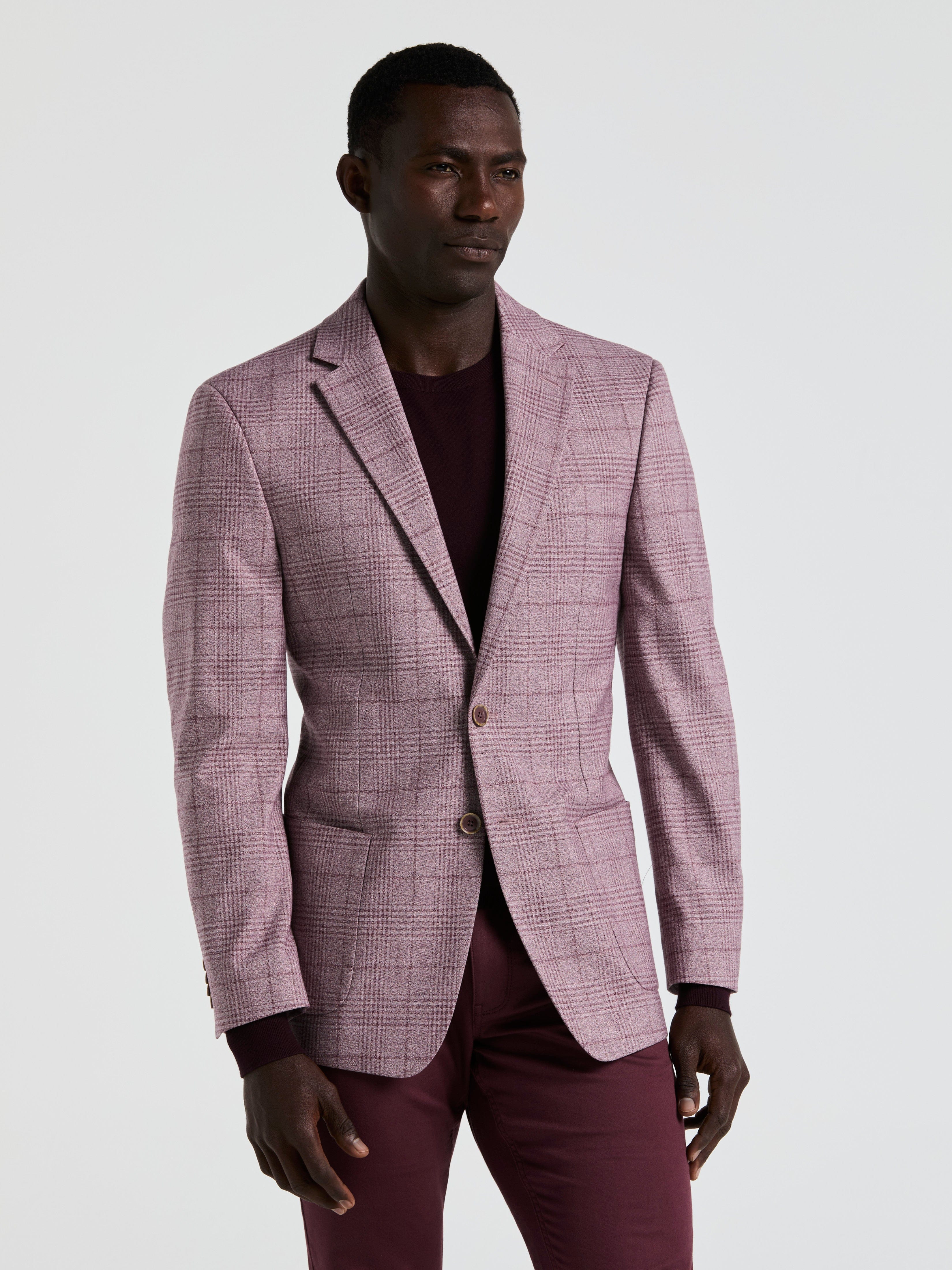 Plaid Print Sportcoat