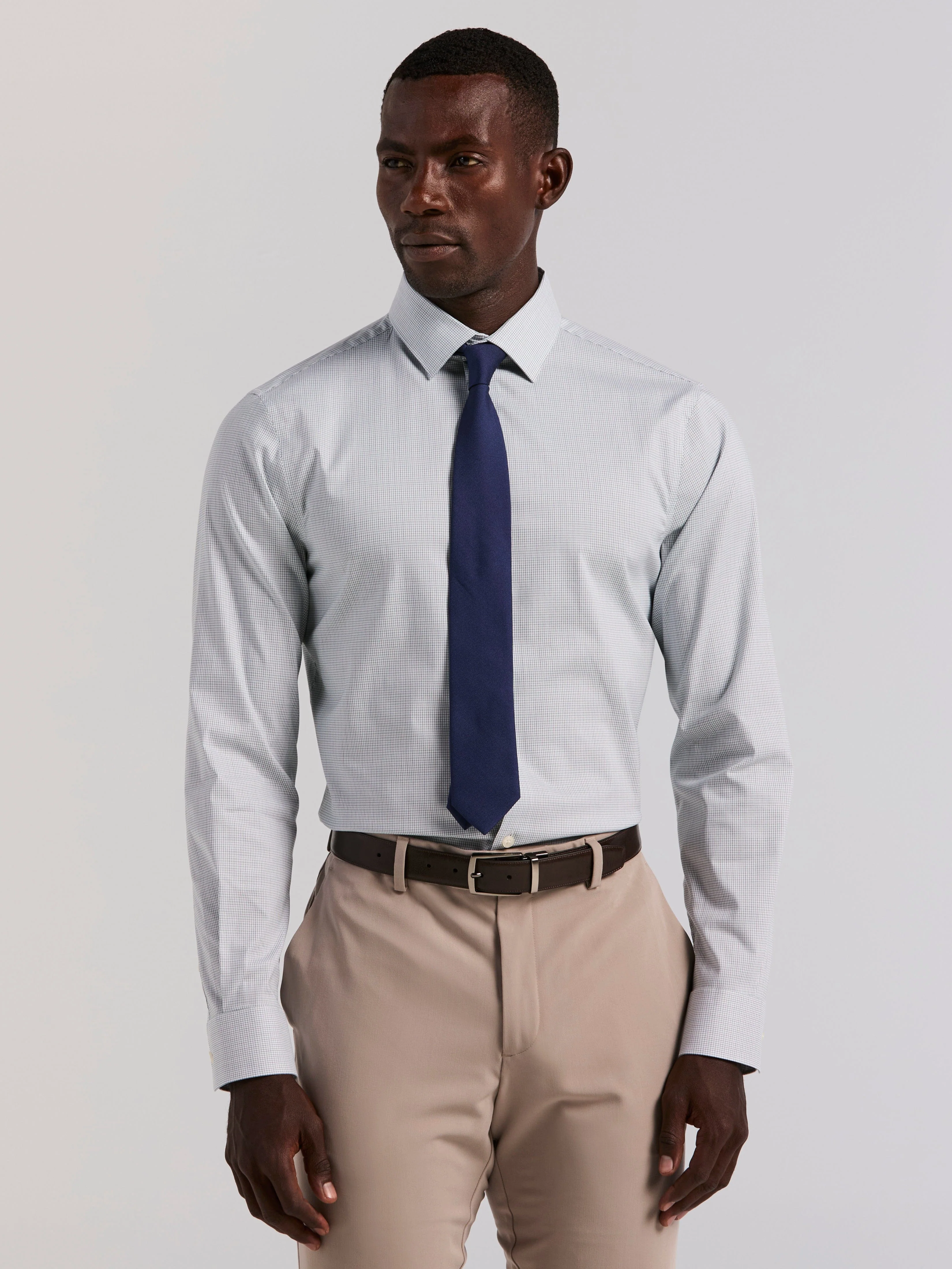 Plaid Slim Fit Poplin Shirt - Image 3