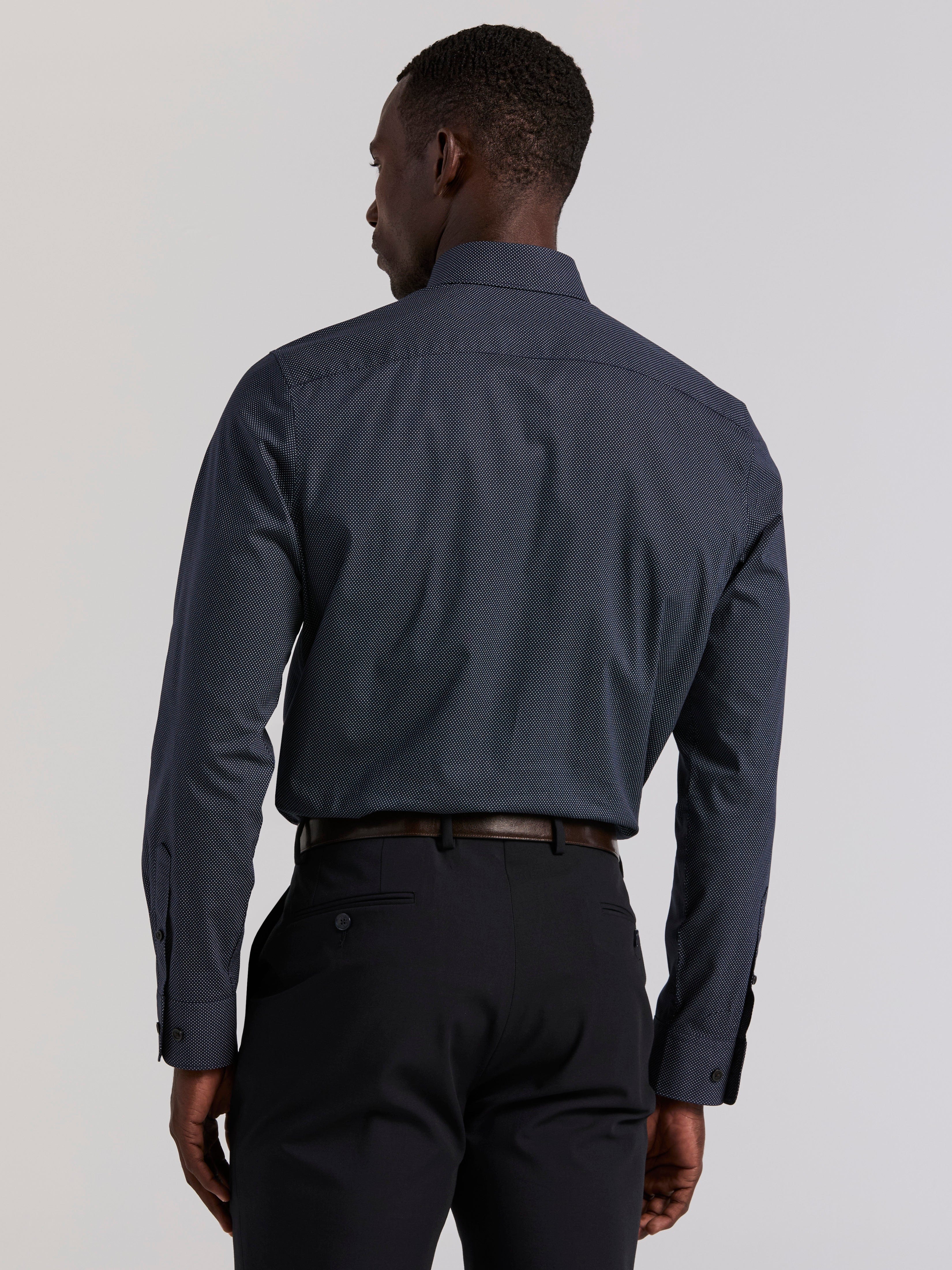 Polka Dot Print Slim Fit Shirt - Image 4
