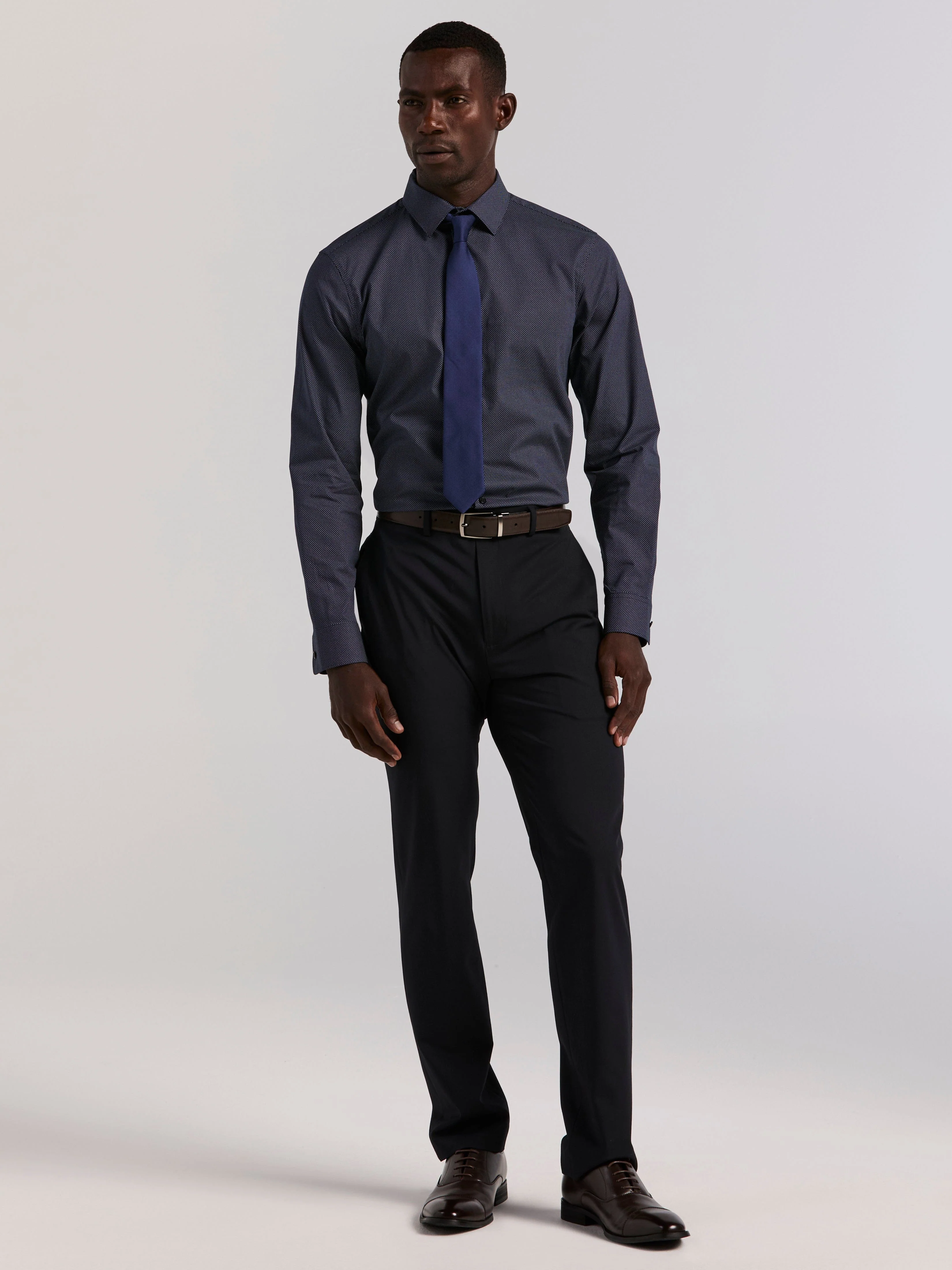 Polka Dot Print Slim Fit Shirt - Image 5