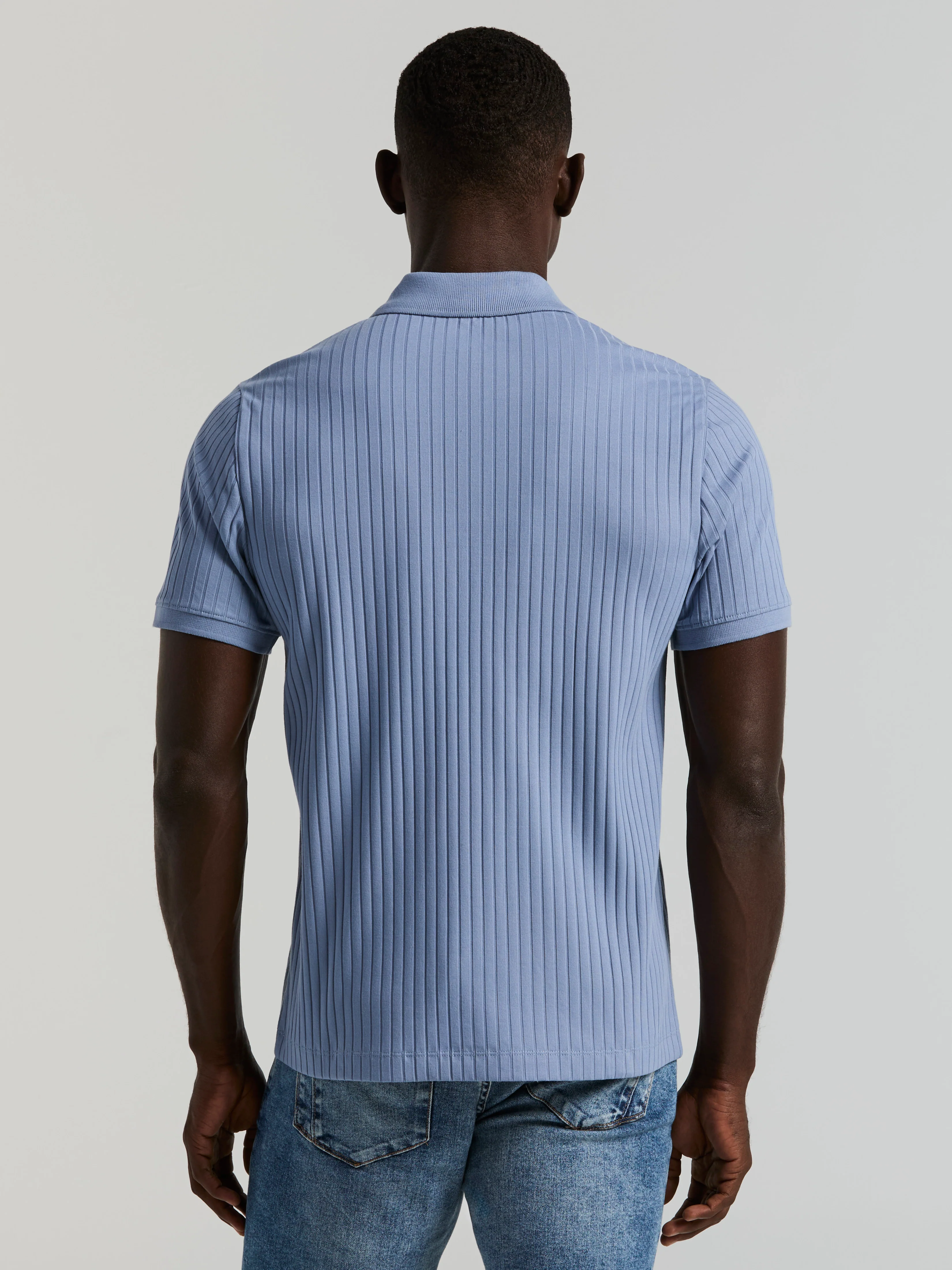 Quarter Zip Ribbed Polo - Image 16