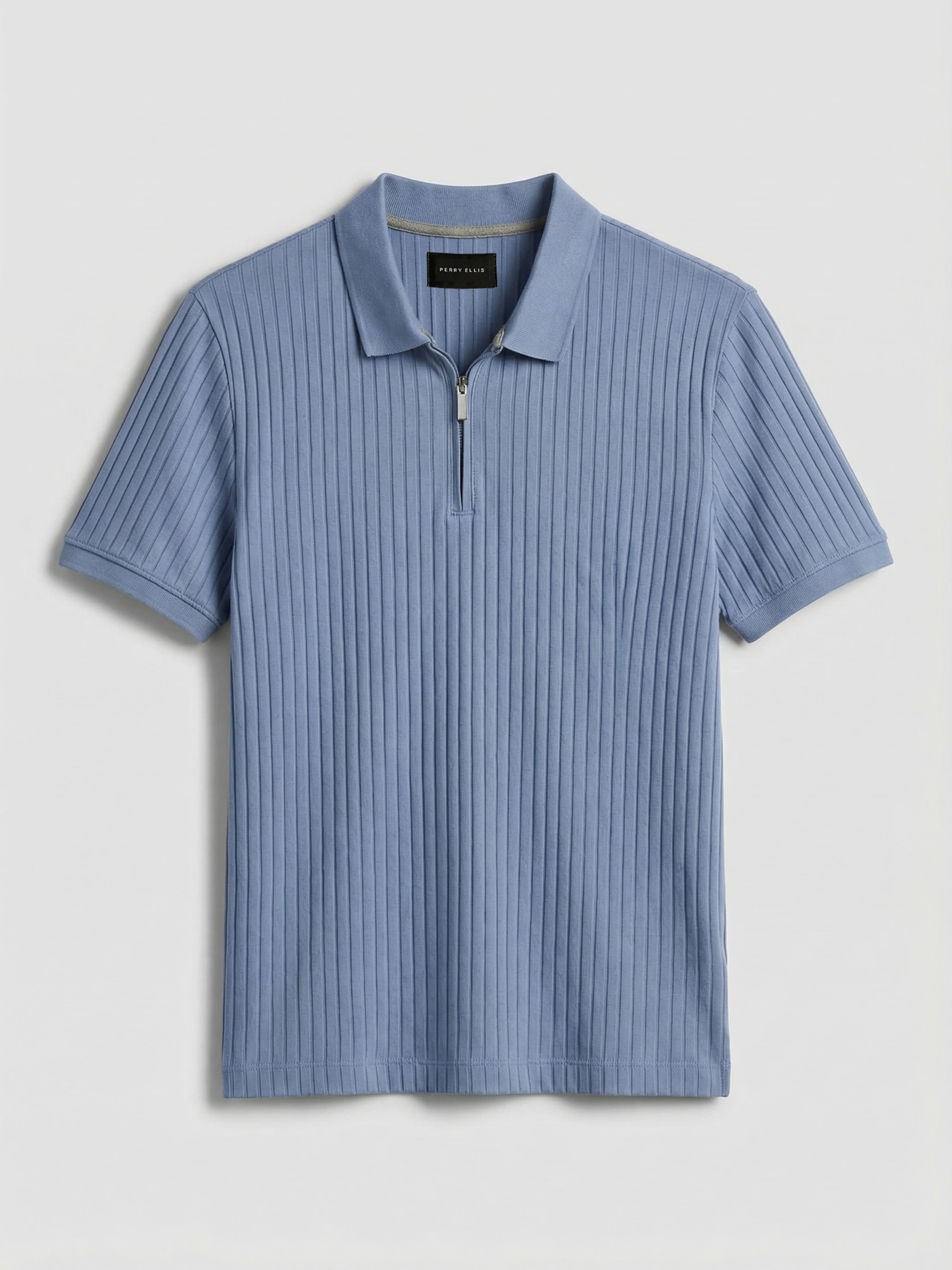 Quarter Zip Ribbed Polo - Image 19