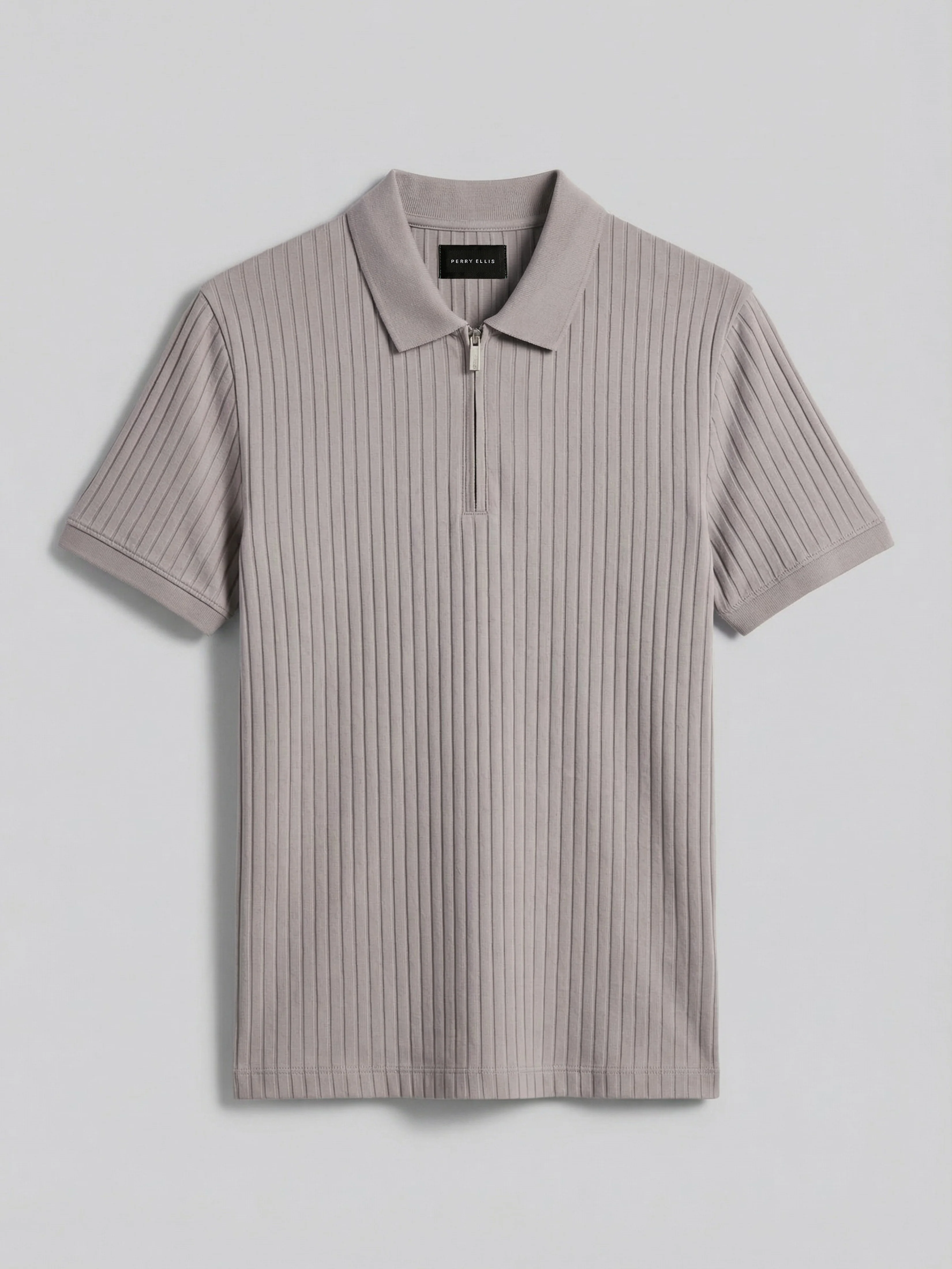 Quarter Zip Ribbed Polo - Image 67