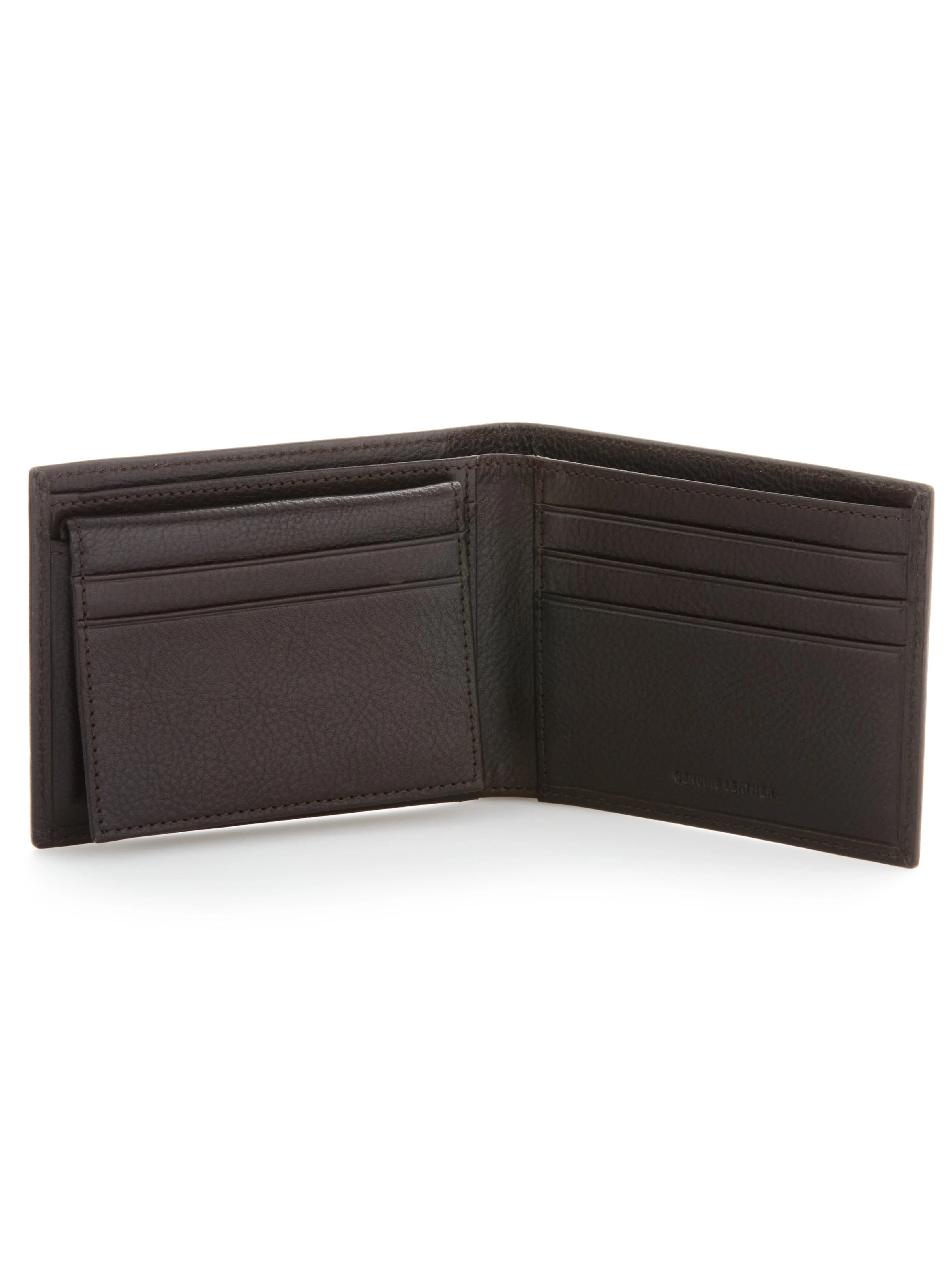 Brown Genuine Leather Glazed Wallet - Image 2