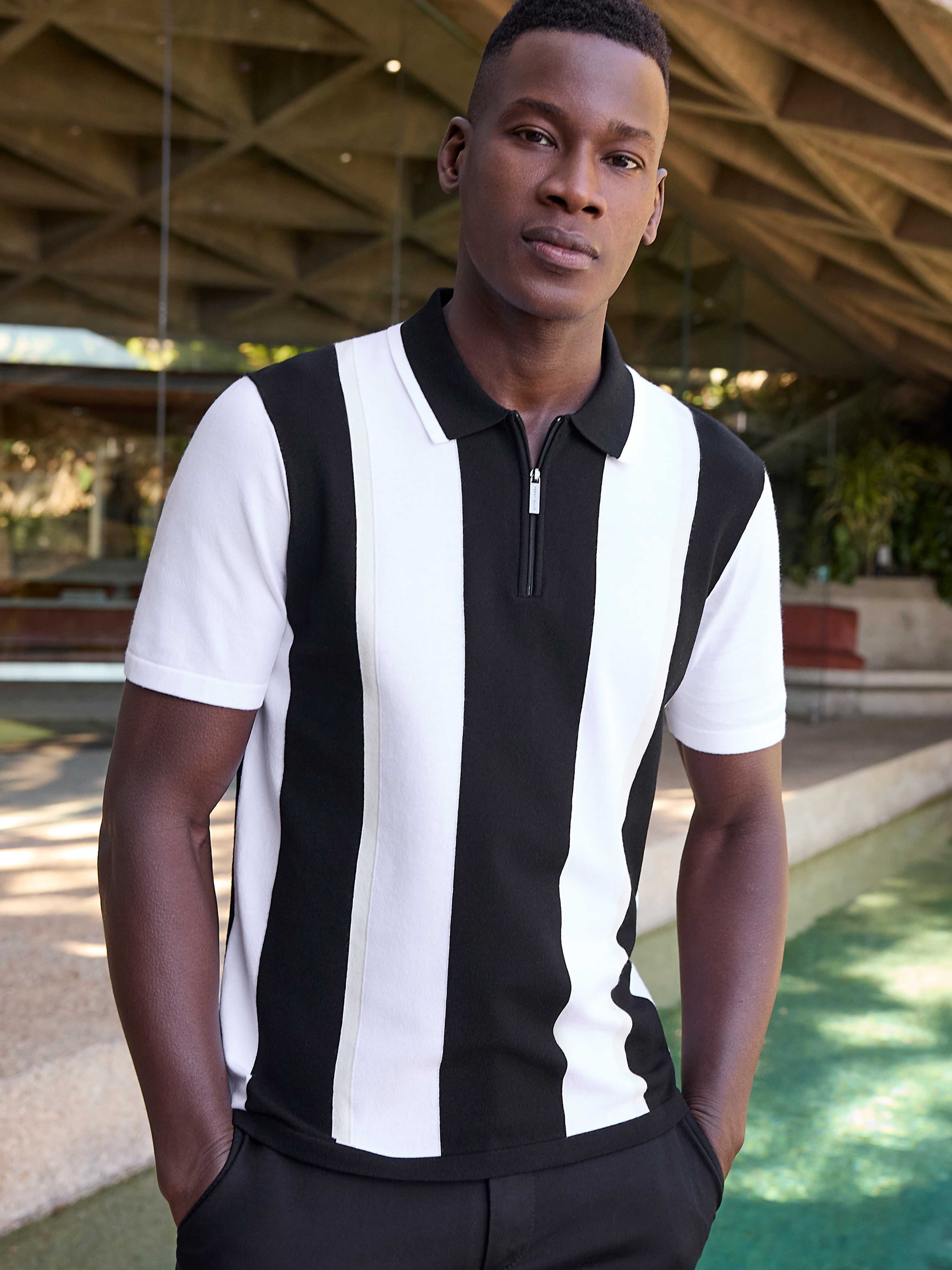 Tech Knit Multi Stripe Polo - Image 4