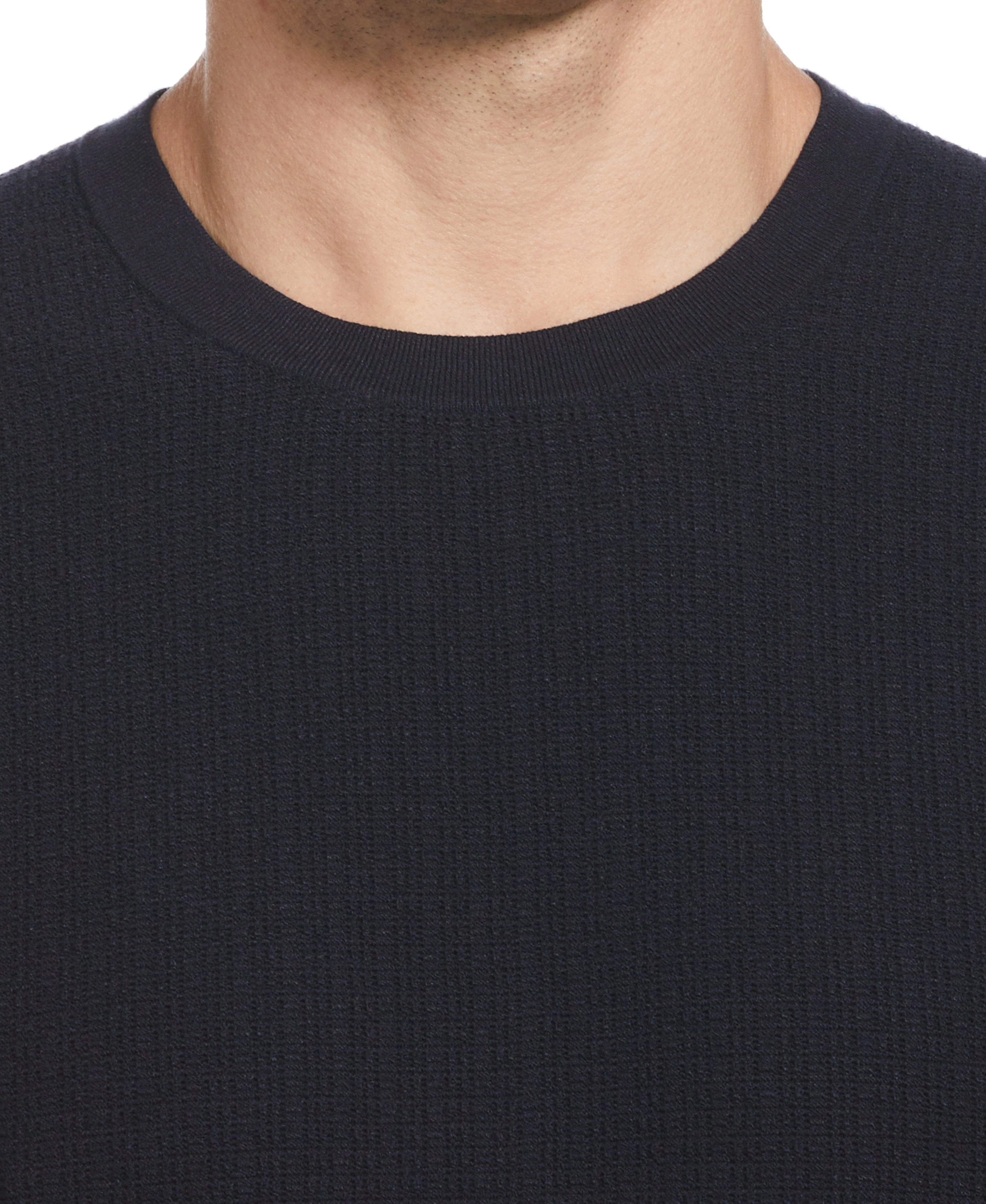 Tech Knit Vertical Ribbed Sweater Tee - Image 3