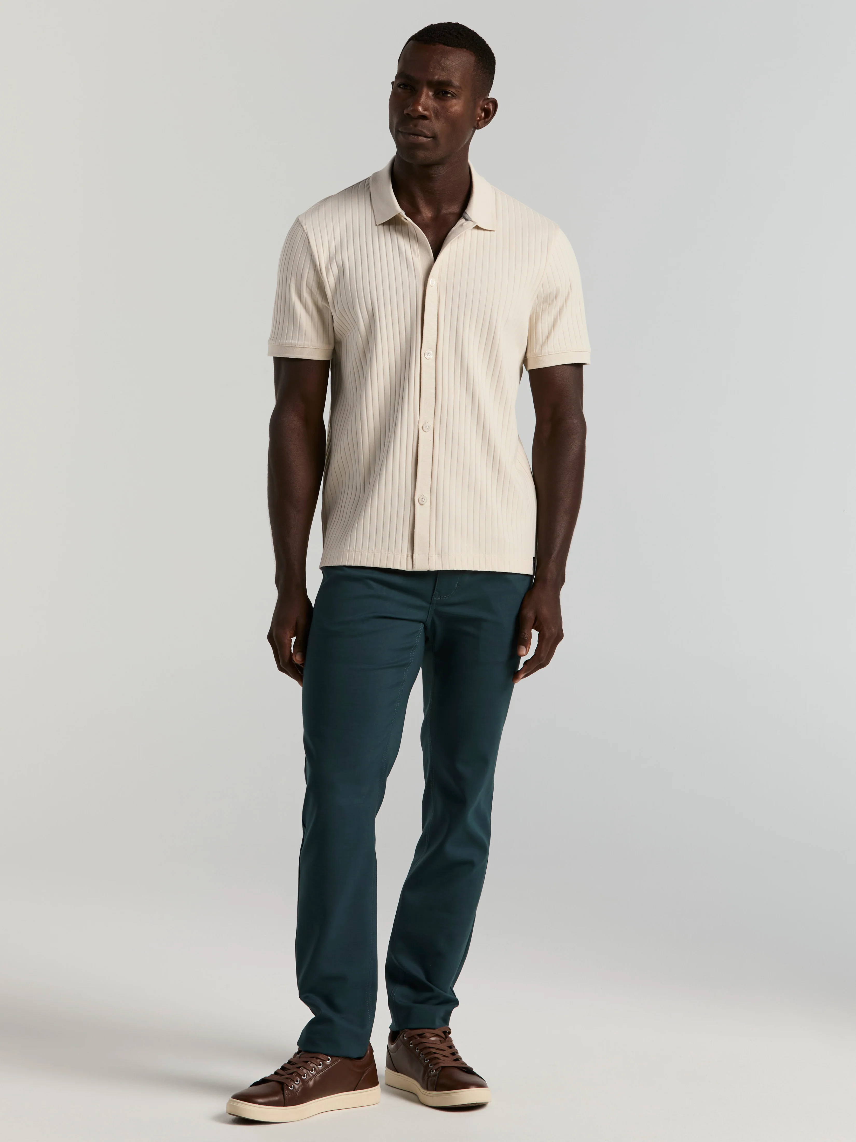 Ribbed Button Front Knit - Image 11