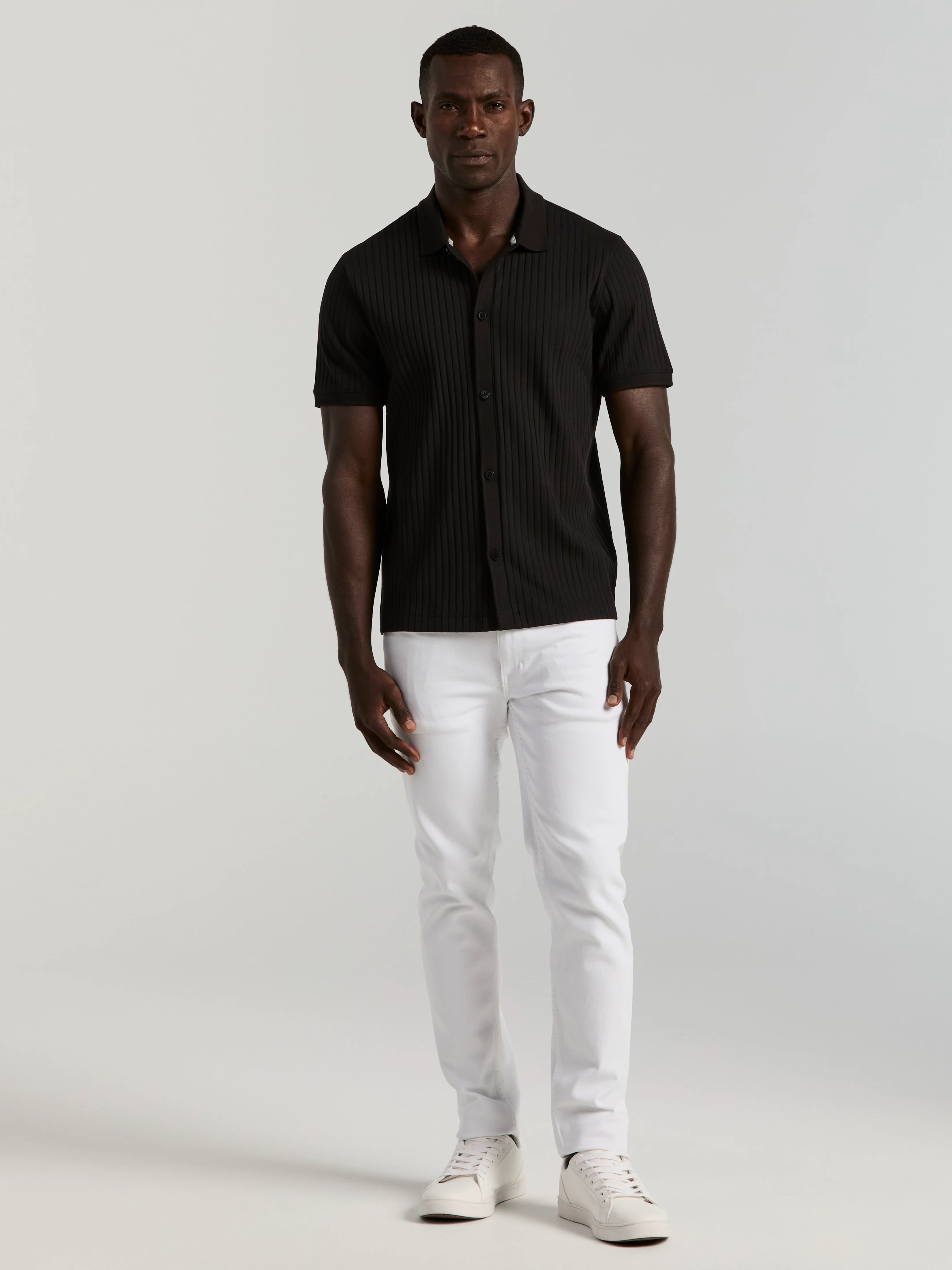 Ribbed Button Front Knit - Image 5
