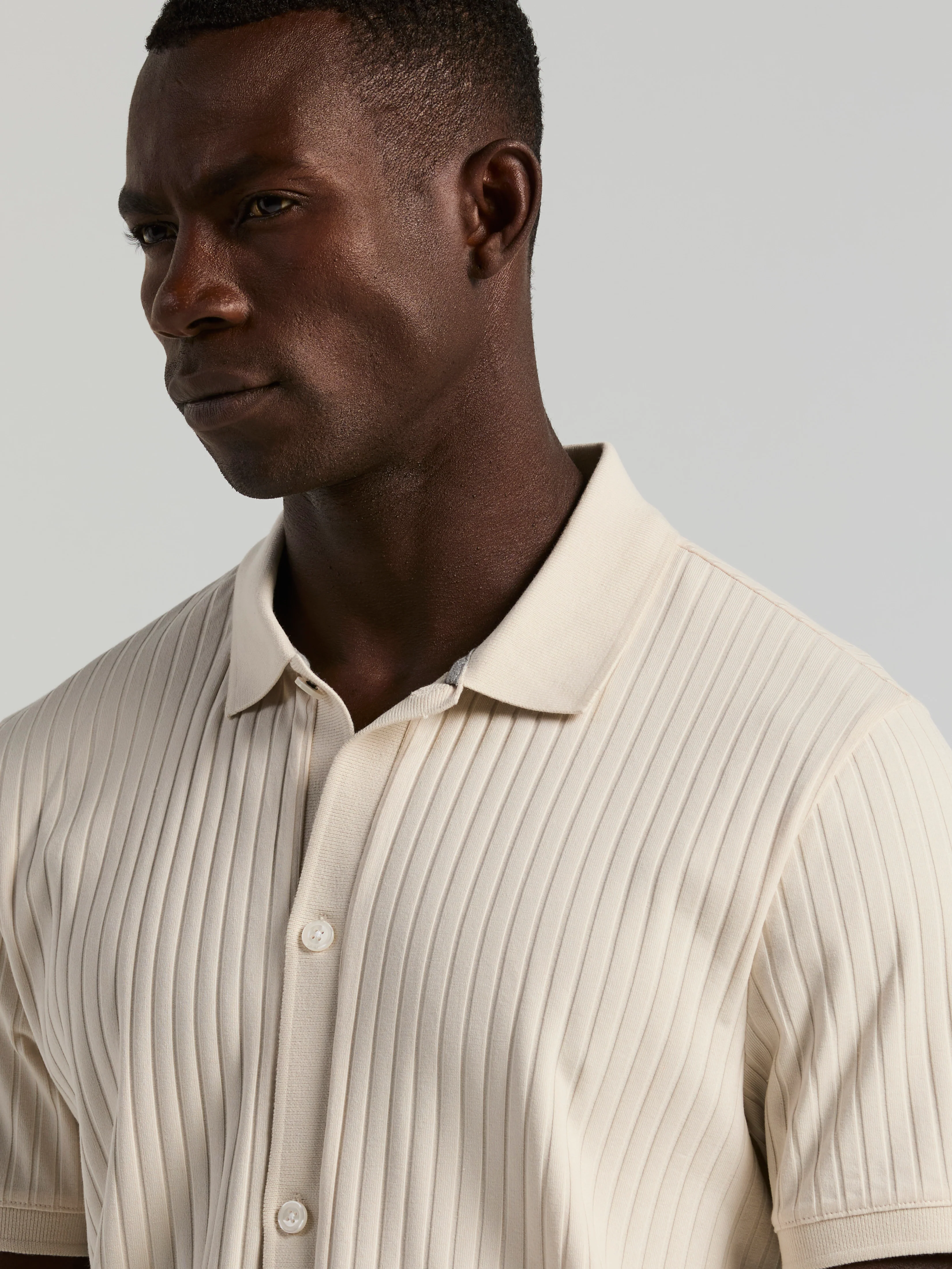 Ribbed Button Front Knit - Image 8