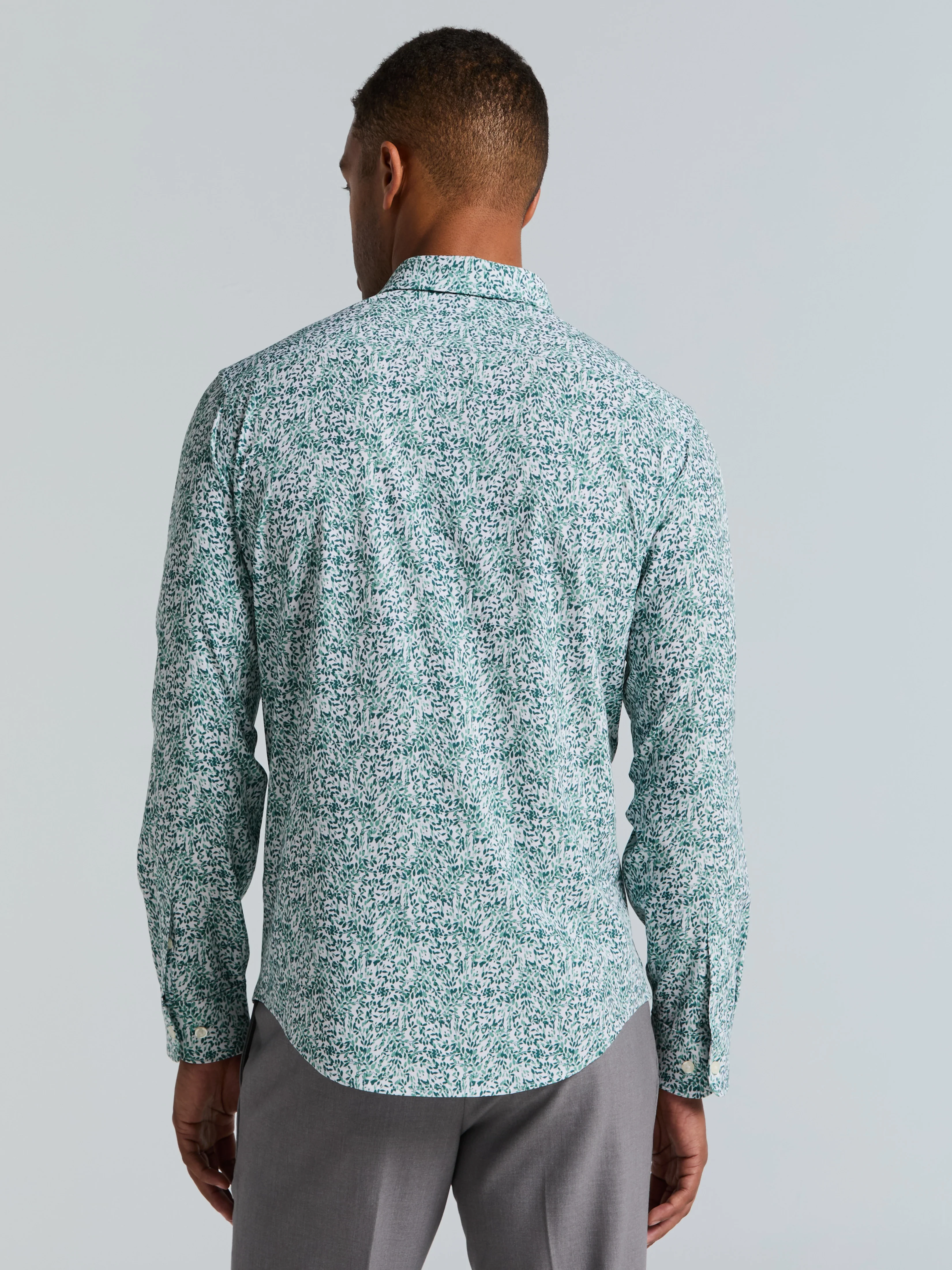 Botanical Total Stretch Button-Down Shirt - Image 11