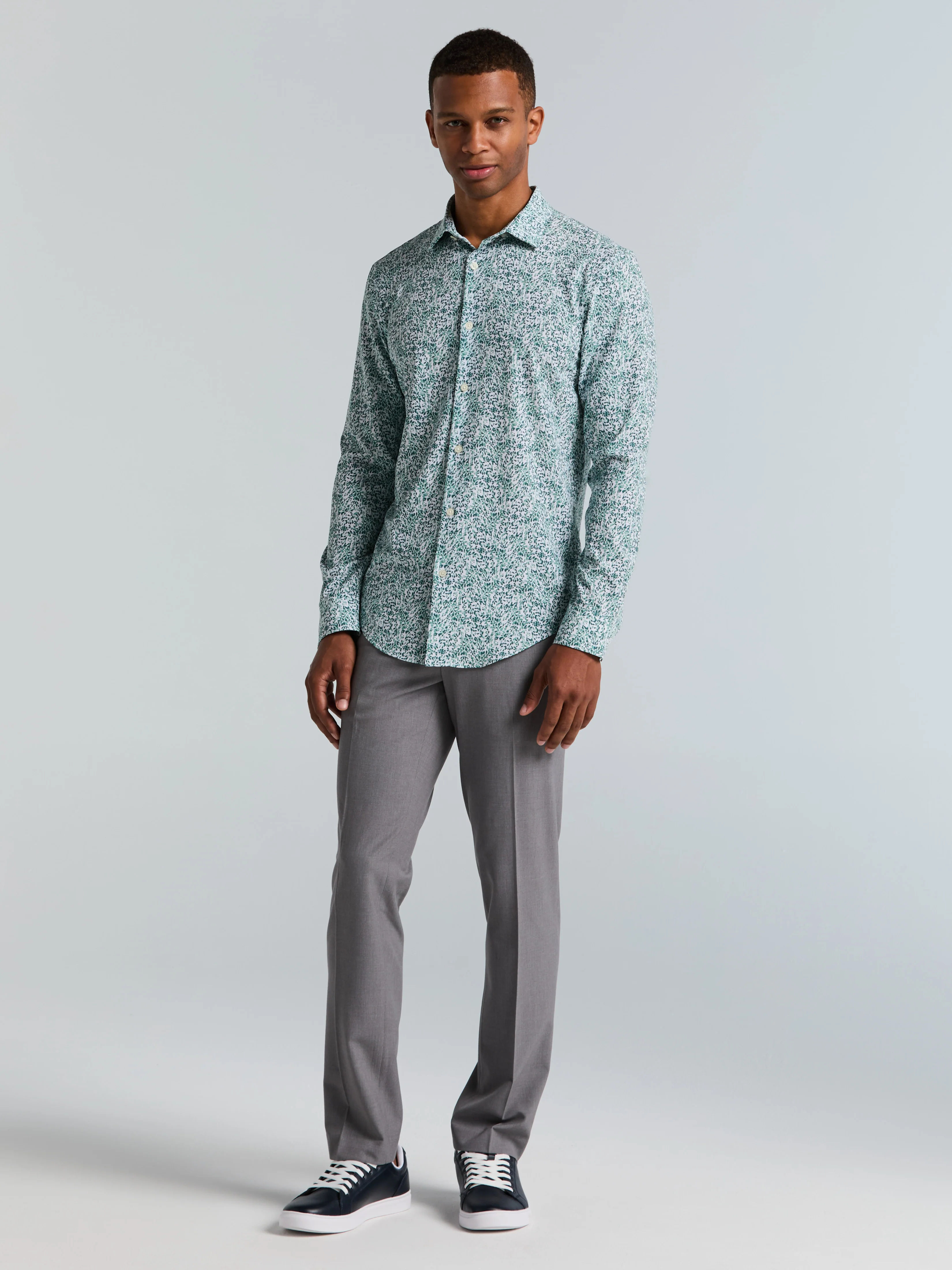 Botanical Total Stretch Button-Down Shirt - Image 12
