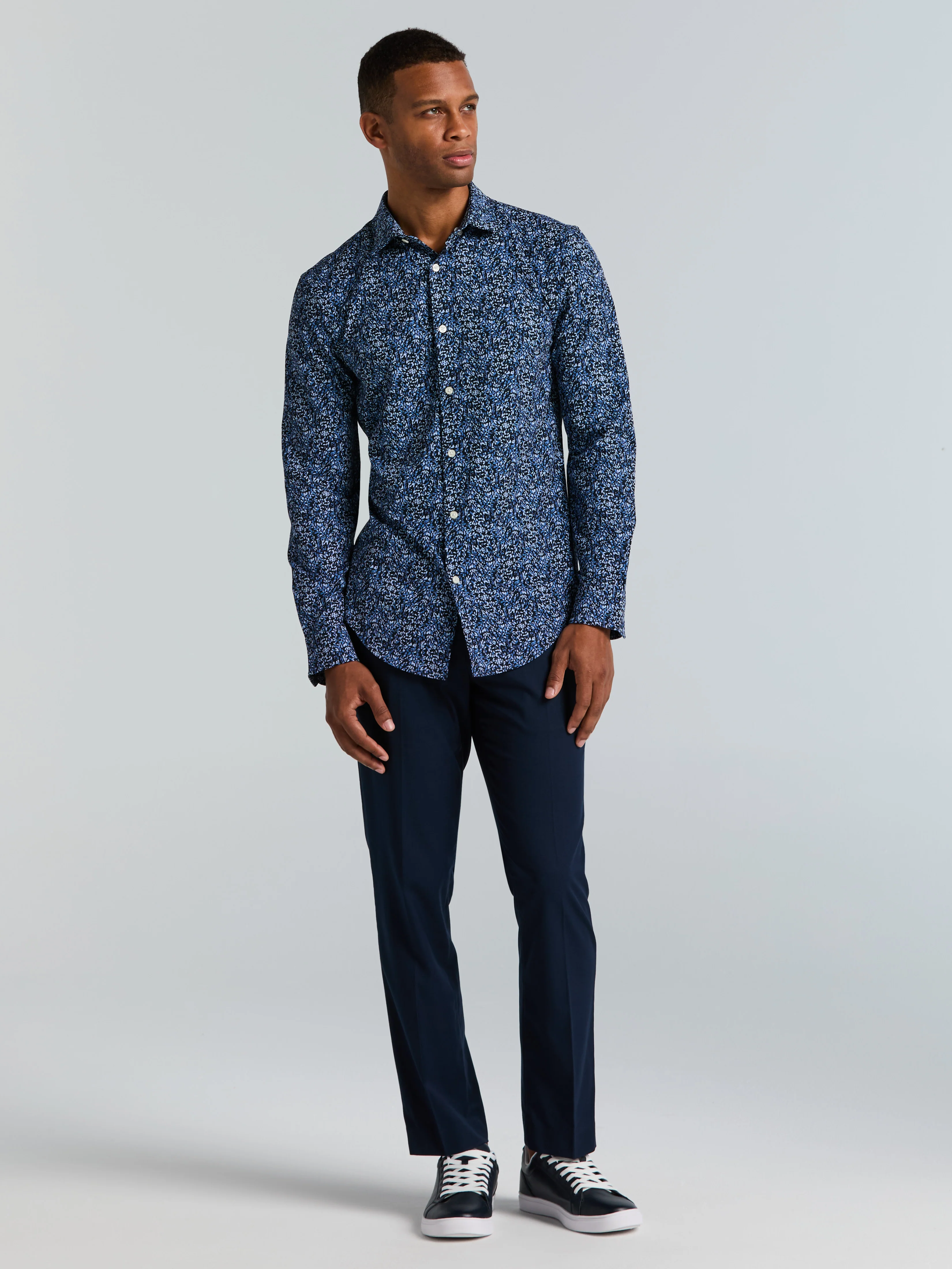 Botanical Total Stretch Button-Down Shirt - Image 6
