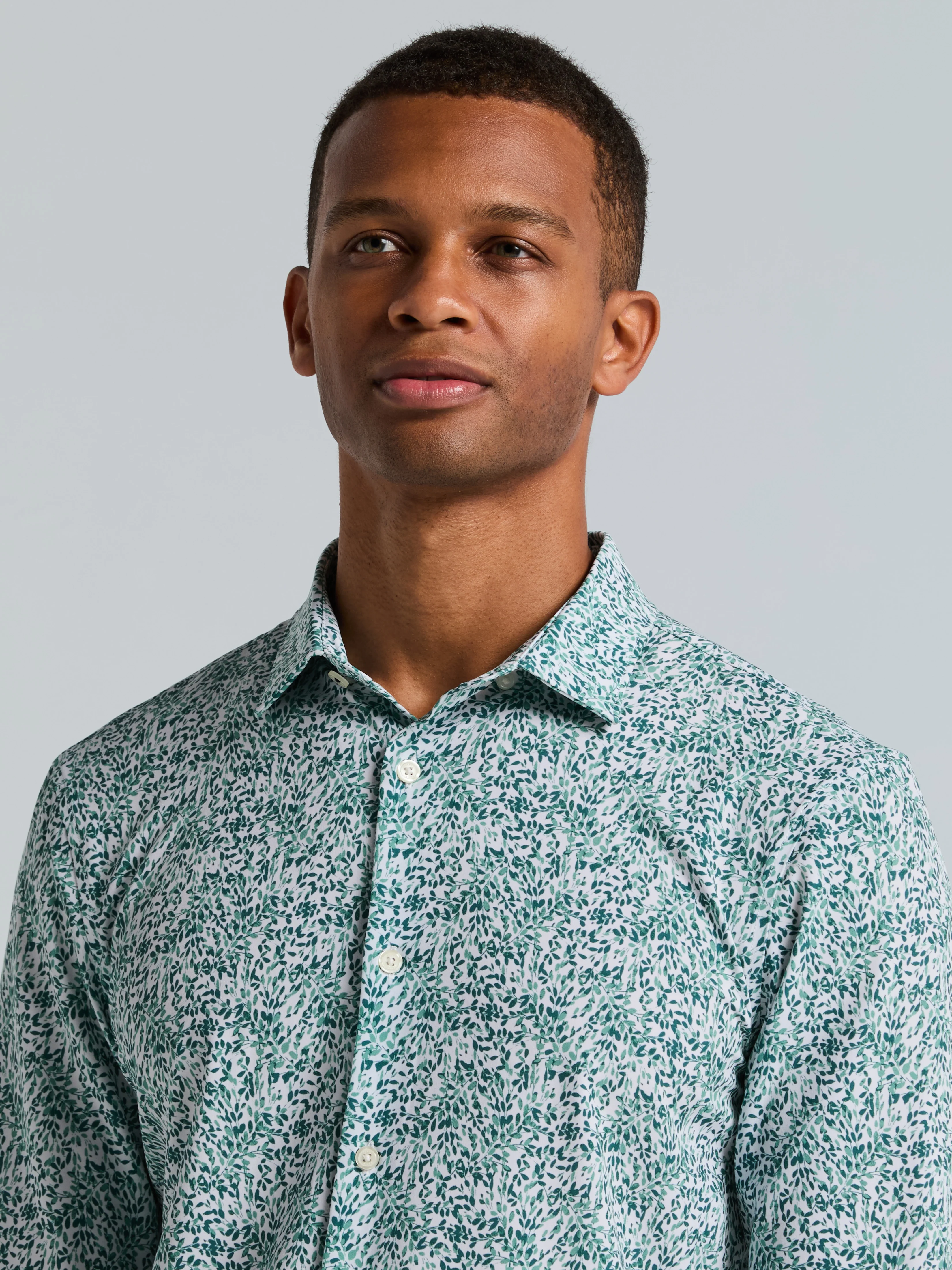 Botanical Total Stretch Button-Down Shirt - Image 9