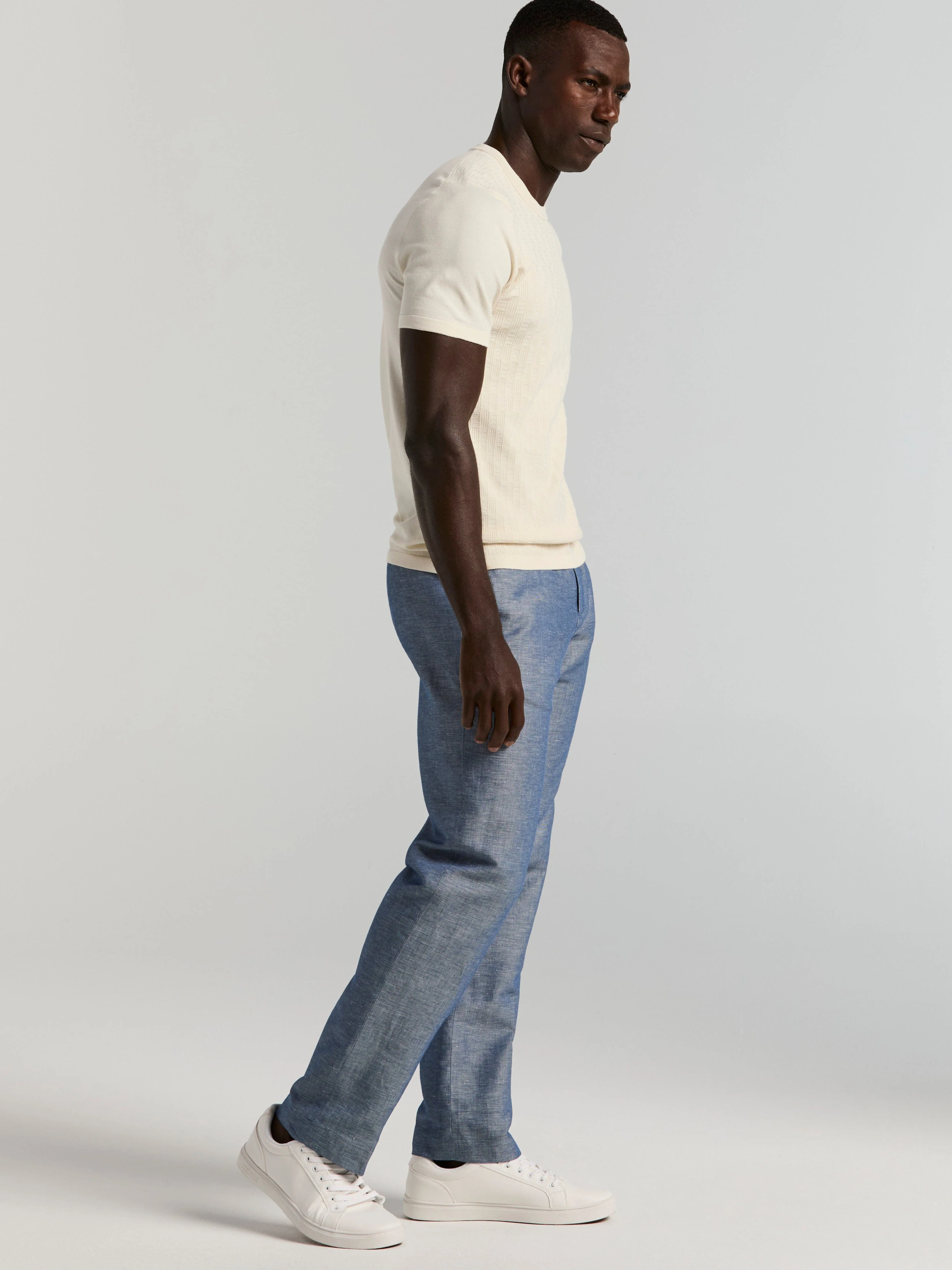 Geometric Textured Sweater Tee - Image 10
