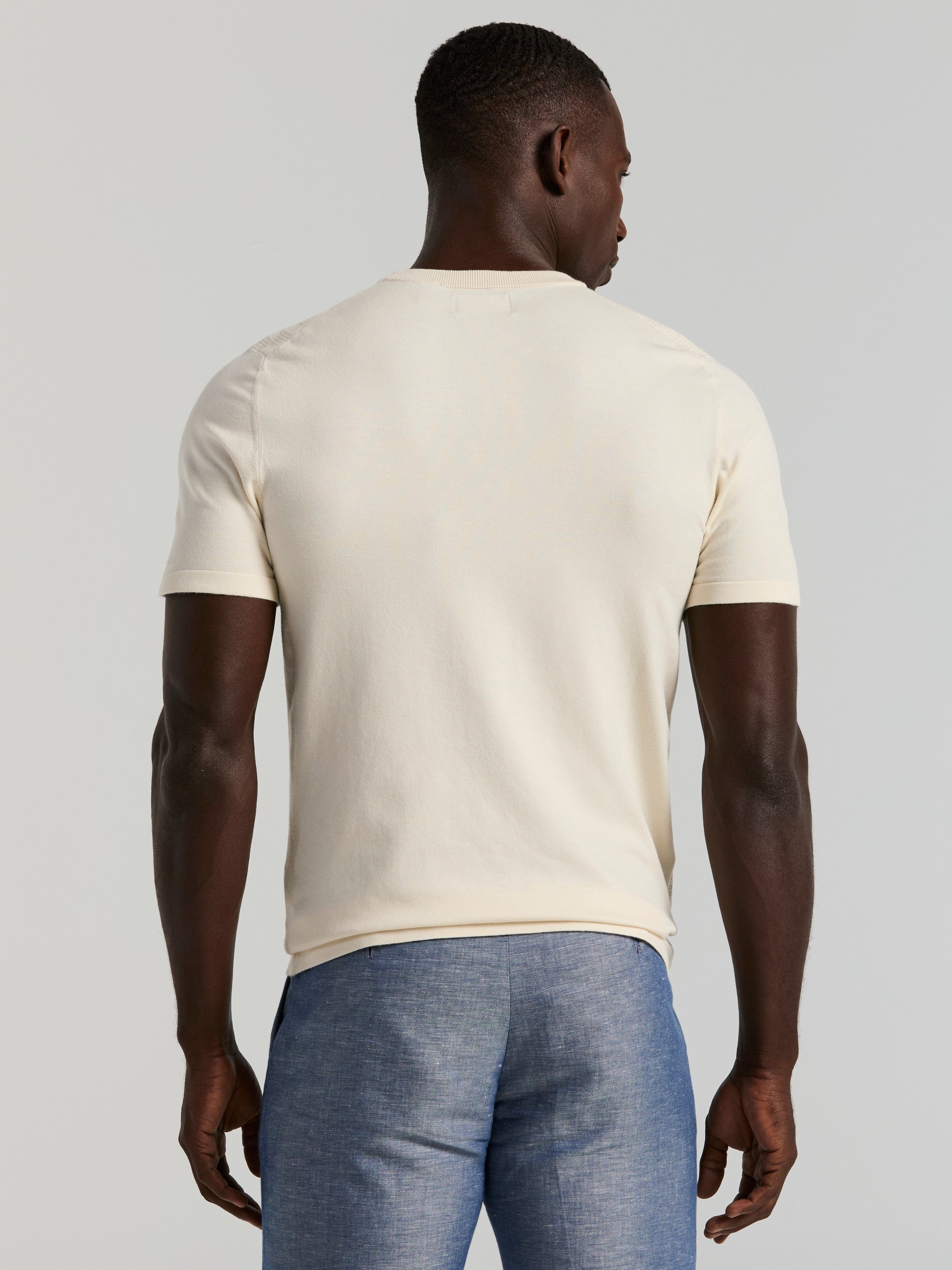 Geometric Textured Sweater Tee - Image 8