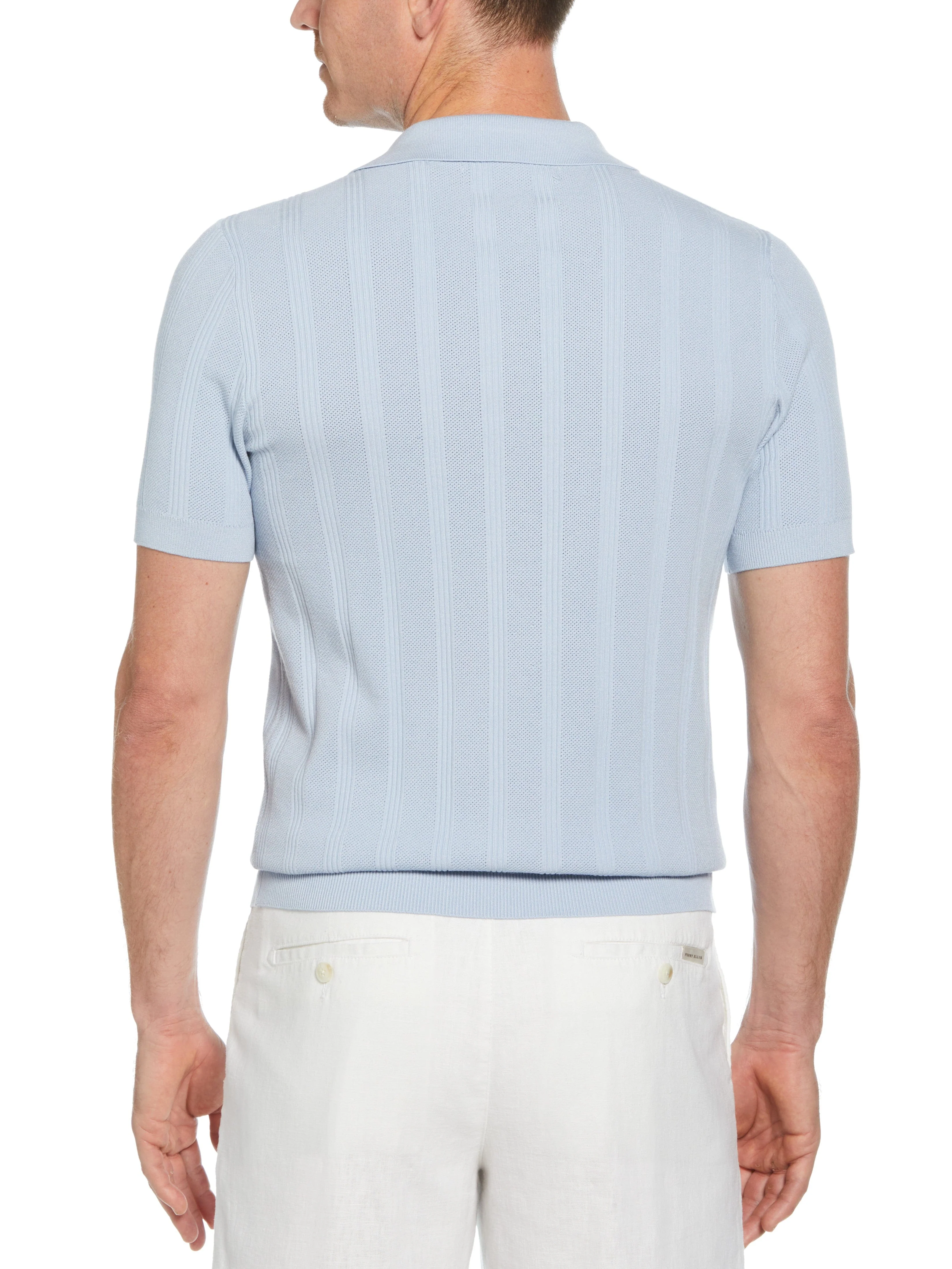 Mesh Stripe Sweater Polo - Image 23