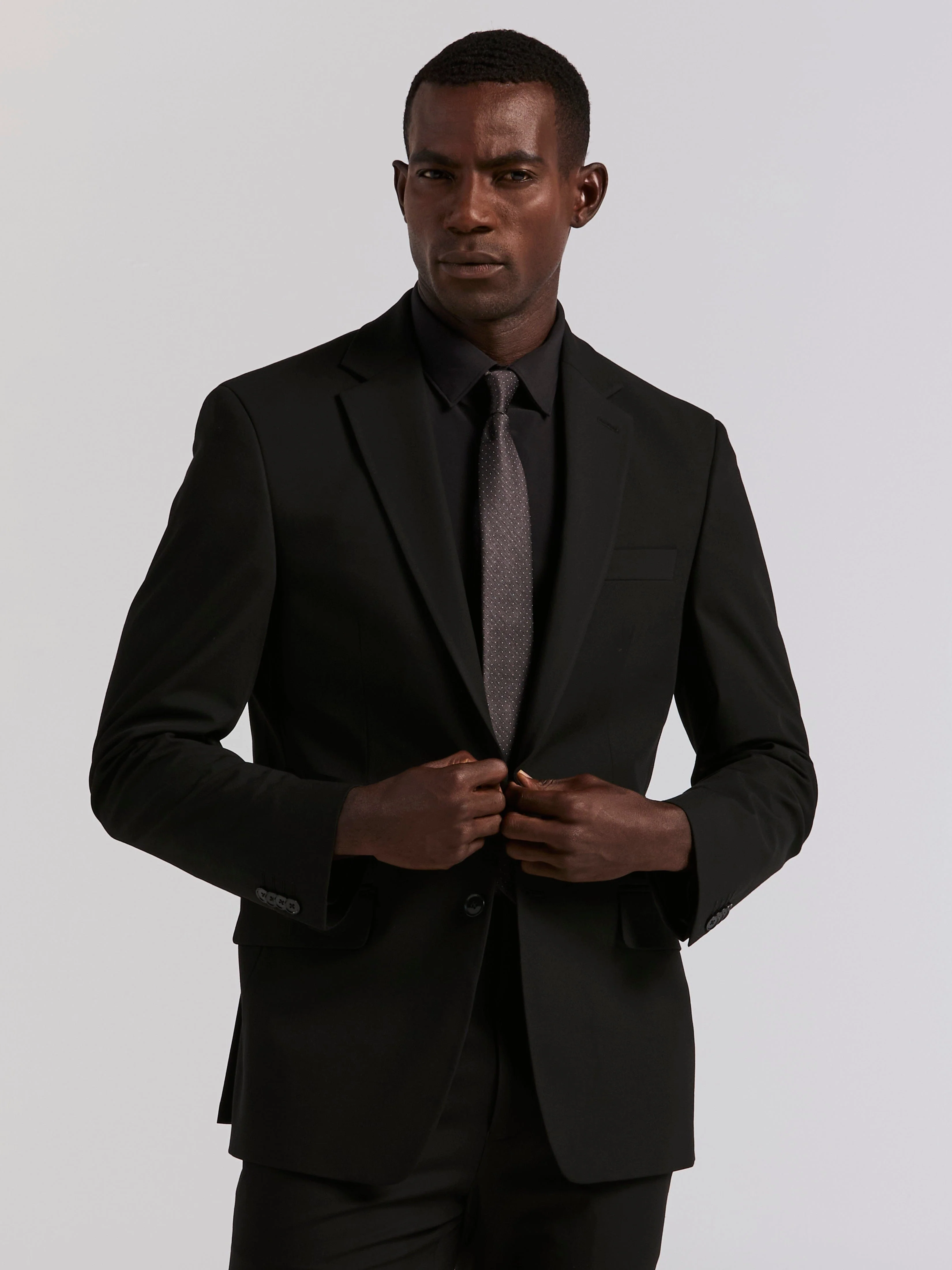 Slim Fit Gabardine Suit Jacket - Image 10