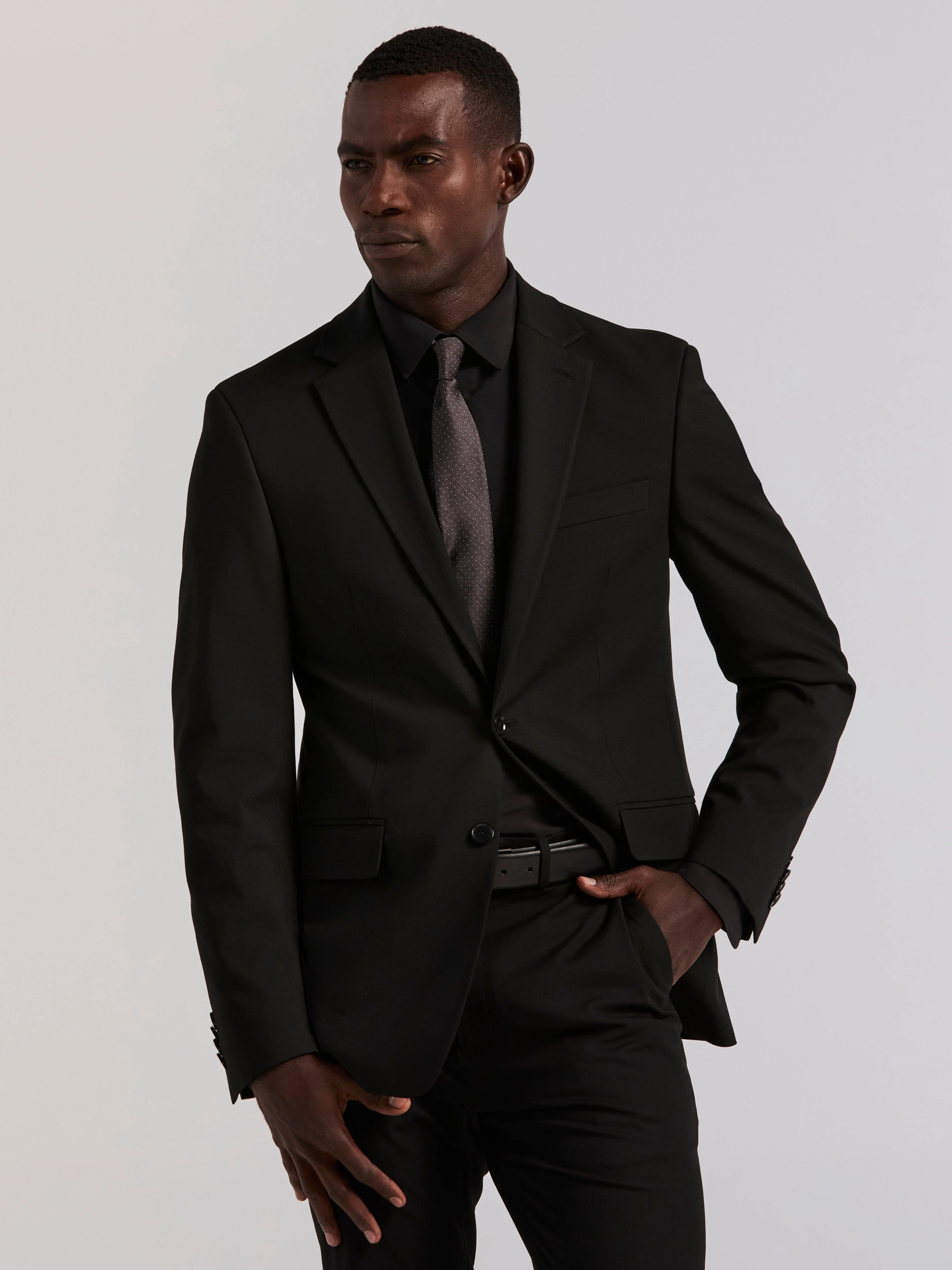 Slim Fit Gabardine Suit Jacket - Image 12