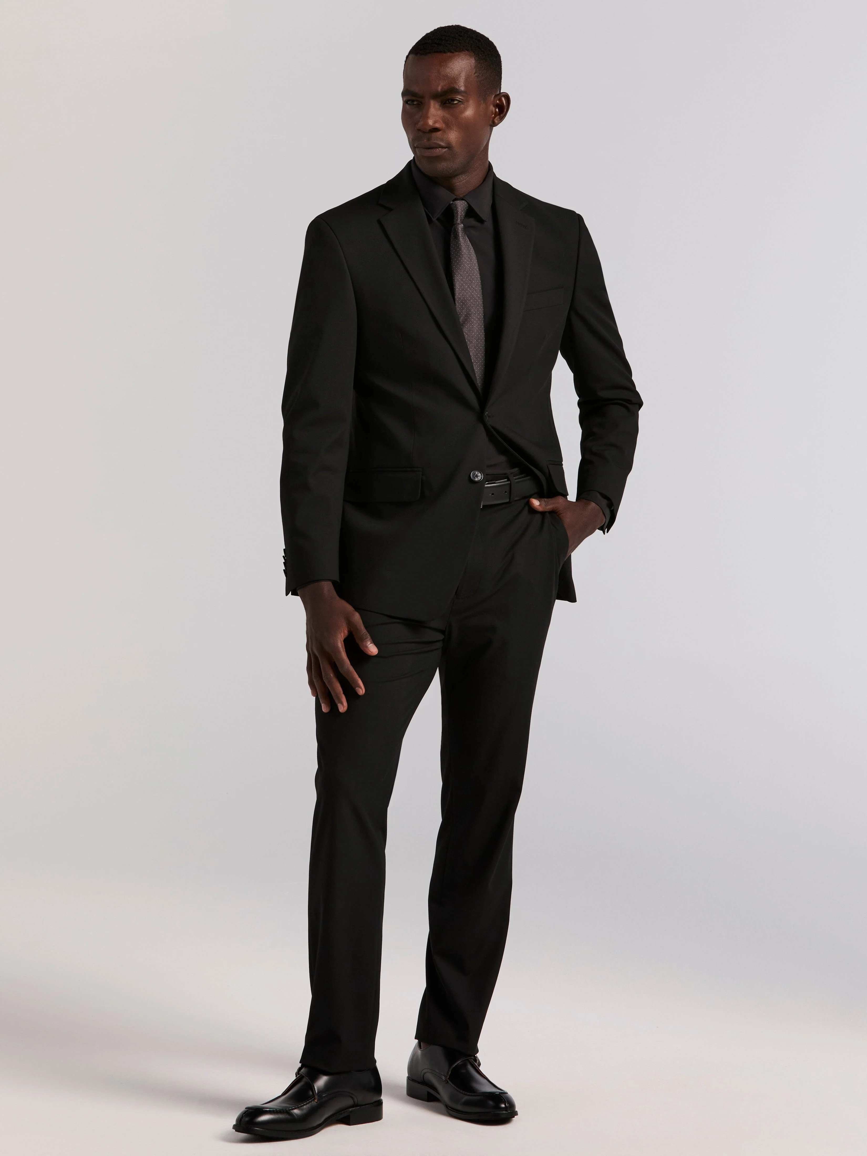 Slim Fit Gabardine Suit Jacket - Image 14
