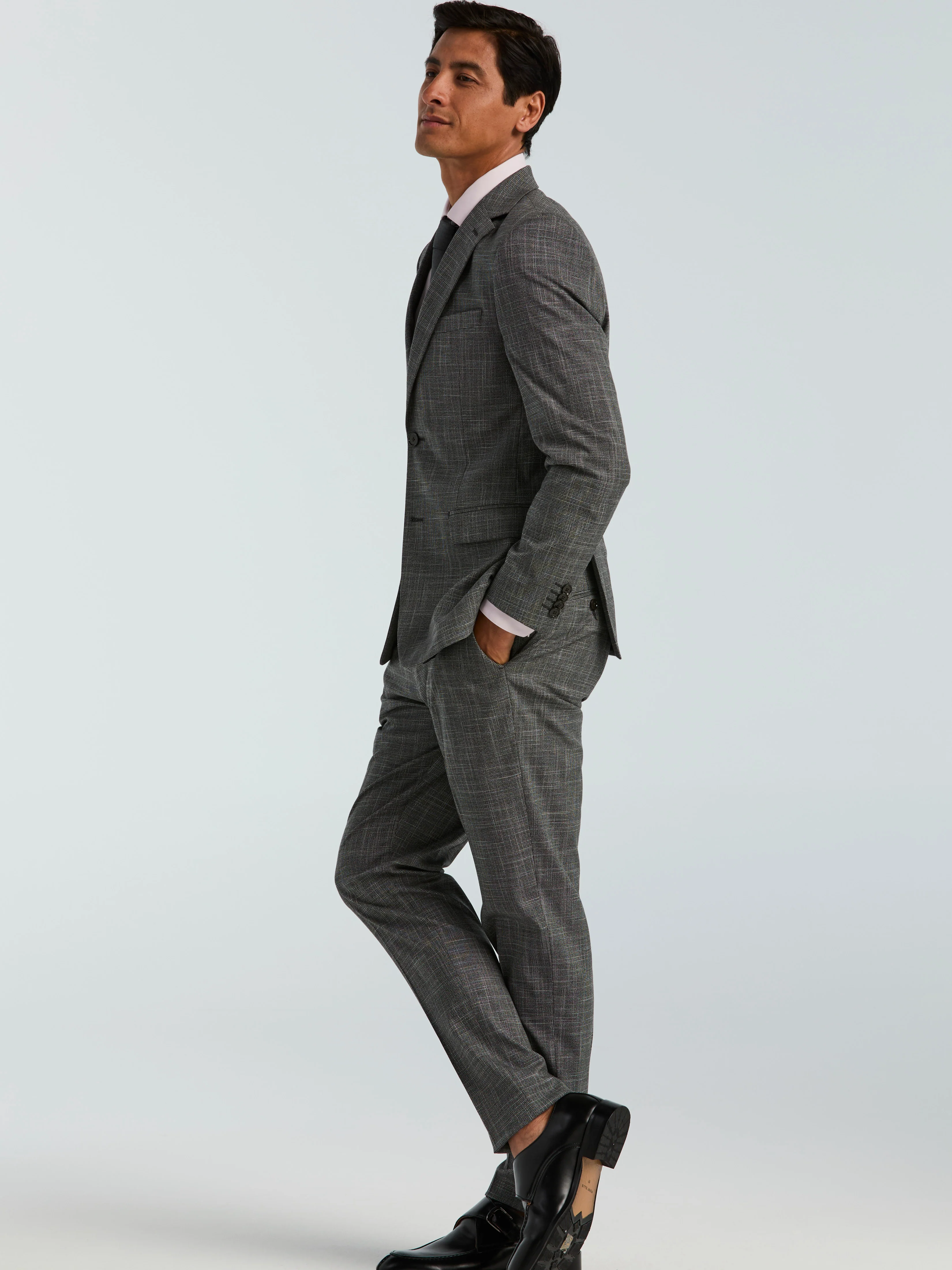 Skinny Fit Houndstooth Suit - Image 2