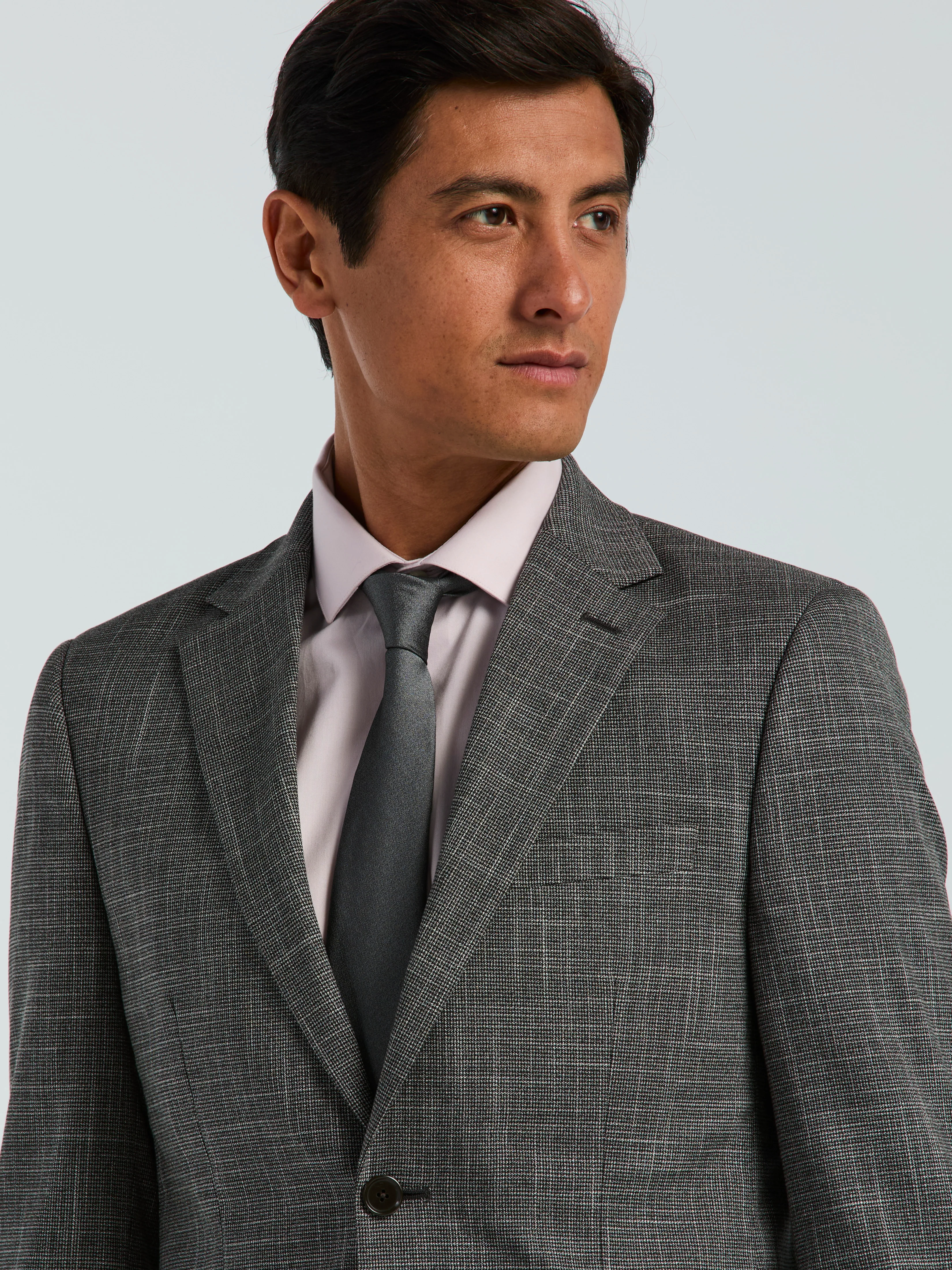 Skinny Fit Houndstooth Suit Jacket - Image 2